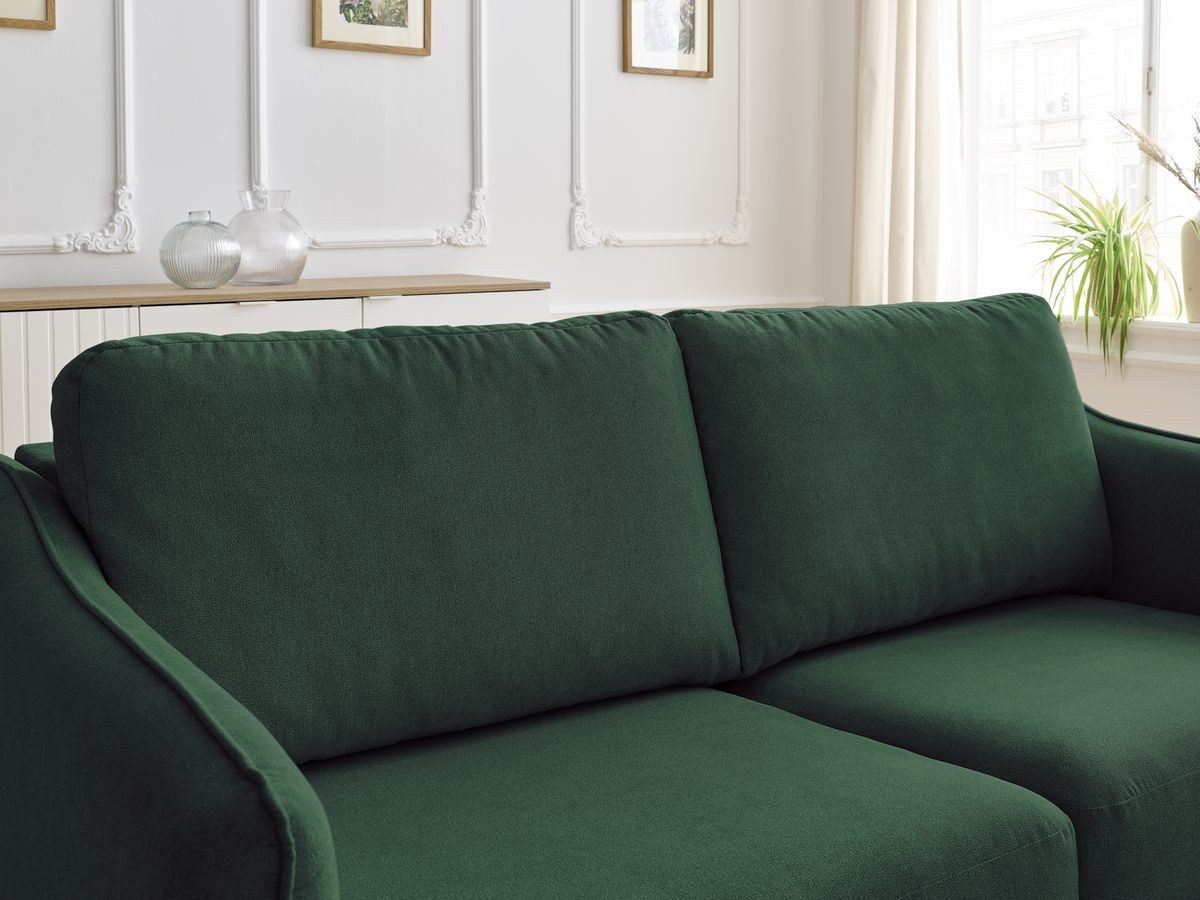 Bobochic Lenny Schlafsofa 3-Sitzer Stoff Grün