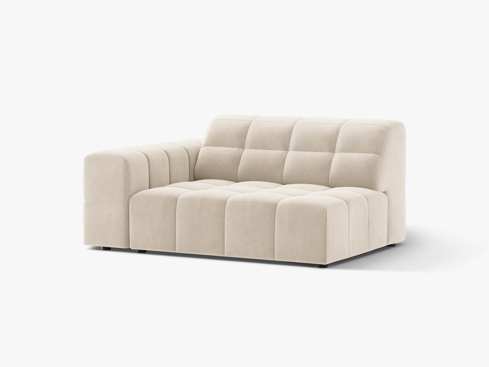 Micadoni Jennifer Sofamodul XL Links Samt Bluvel Helles Beige