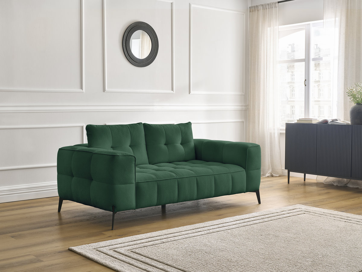 Bobochic Anis Sofa 2-Sitzer Strukturstoff Grün