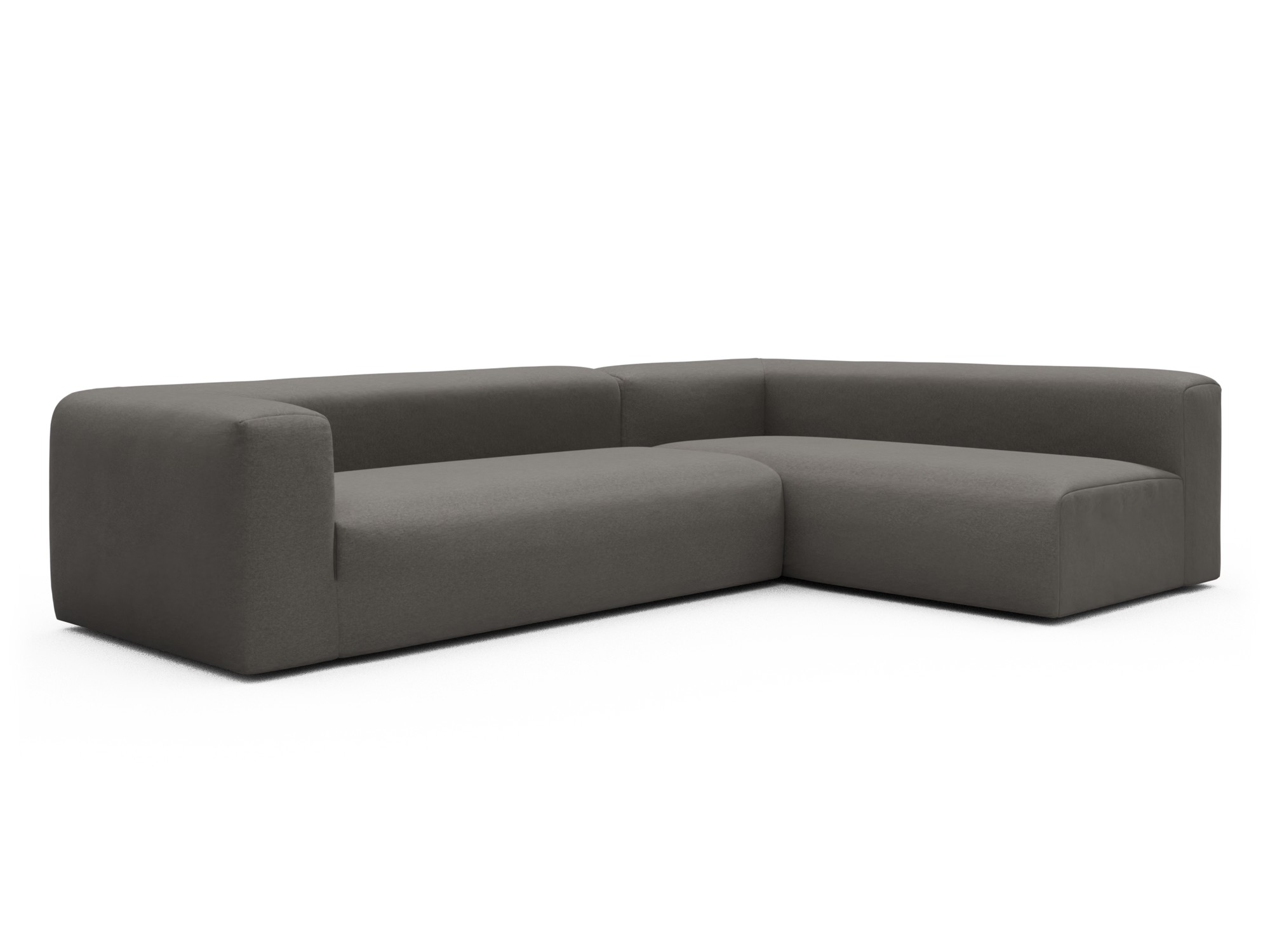 Skandi Home Ecksofa Fred 2x 2,5-Sitzer rechts offen Satya-Taupe moebelfaktor