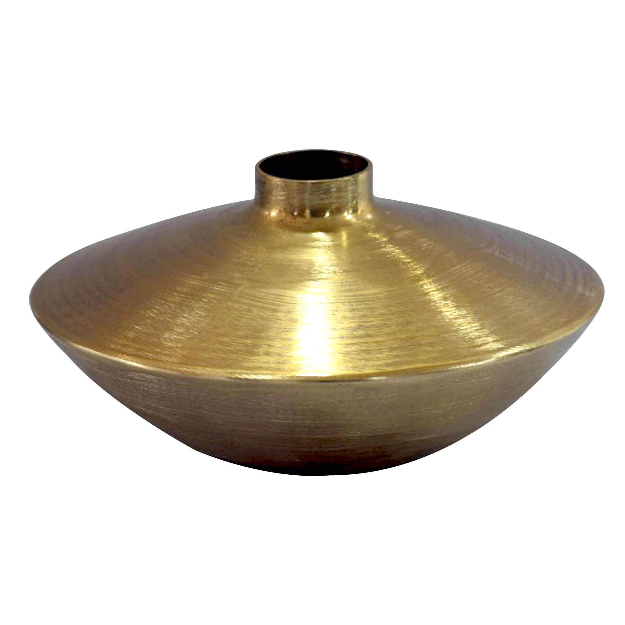Tischvase Skoppum Aluminium Gold Ø 35 cm