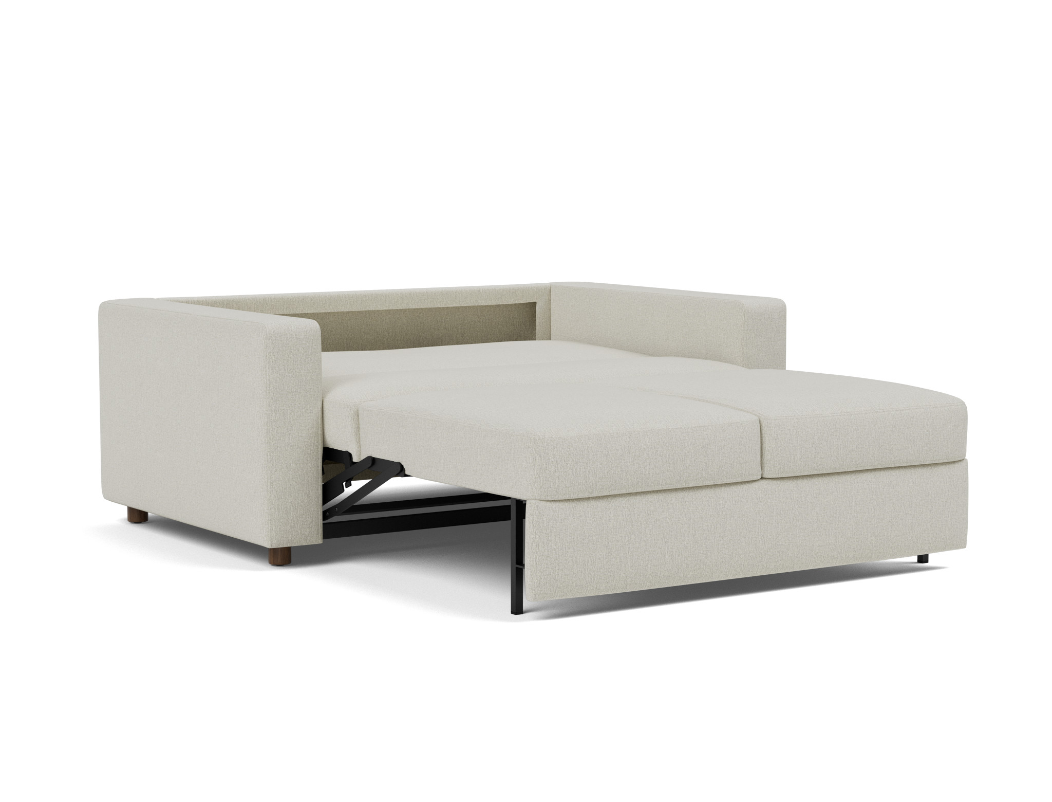 Schlafsofa Neah mit Standard-Armlehnen 140 Flachgewebe Mixed Dance 527-Natural