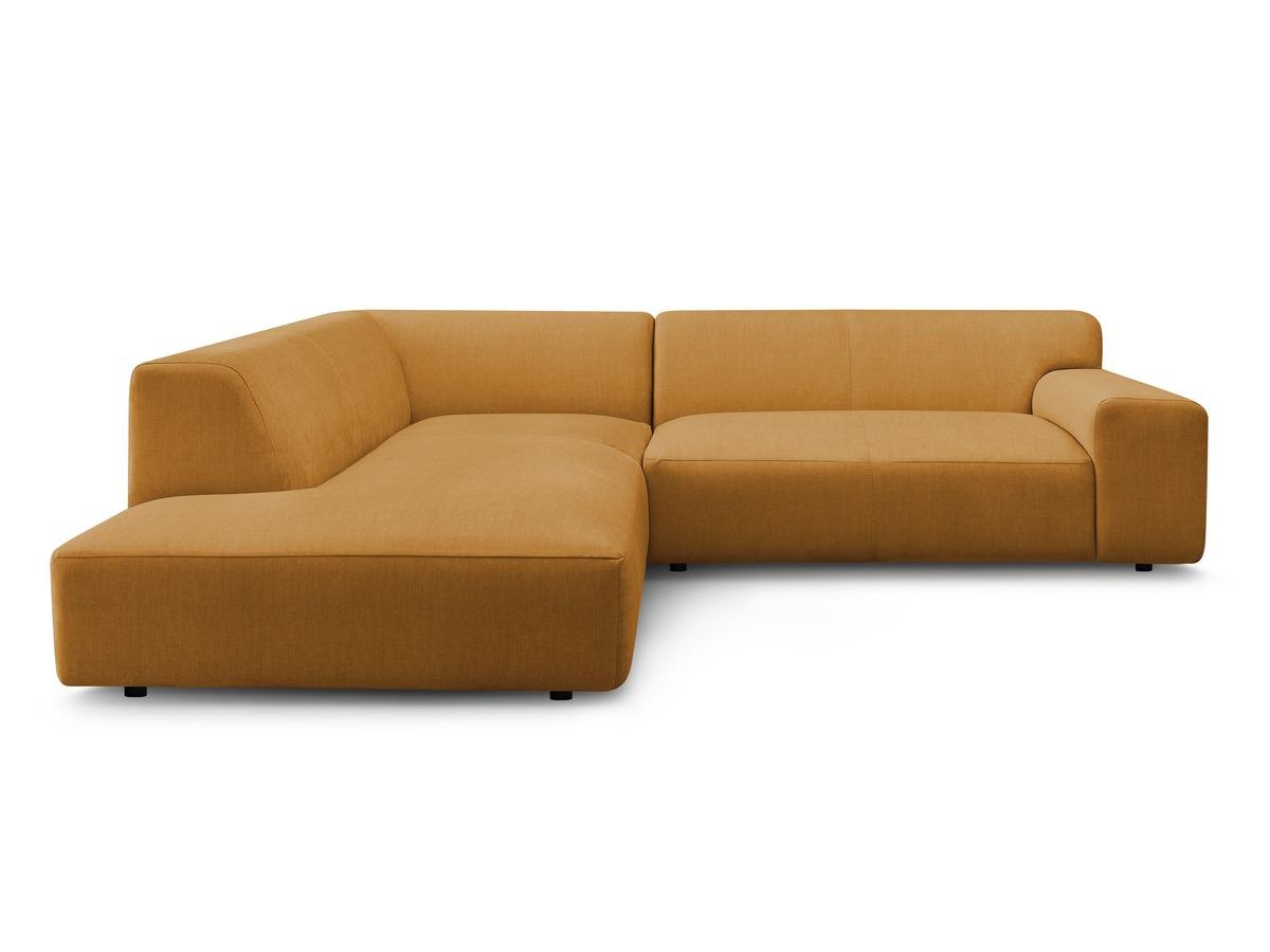 Bobochic Lavena Ecksofa 272 × 220 cm Samt Gelb Ecke links