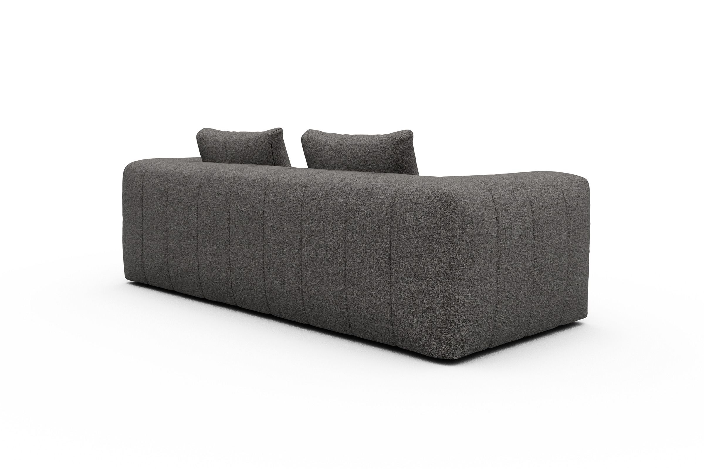 Sofa Hugo 3-Sitzer Carreno-Salt-and-Pepper