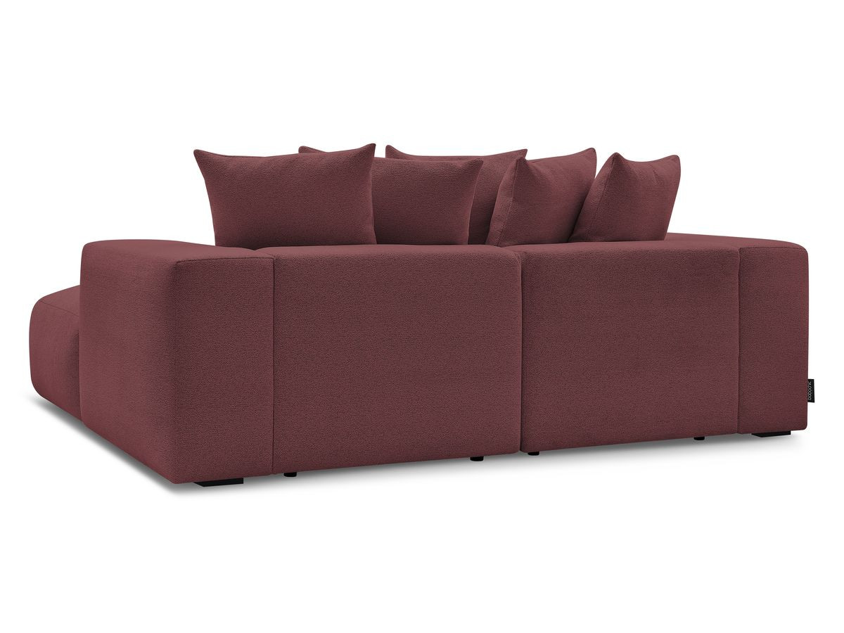 Bobochic Voltaire Sofa 4-Sitzer 248 × 170 cm Melange-Stoff Rot