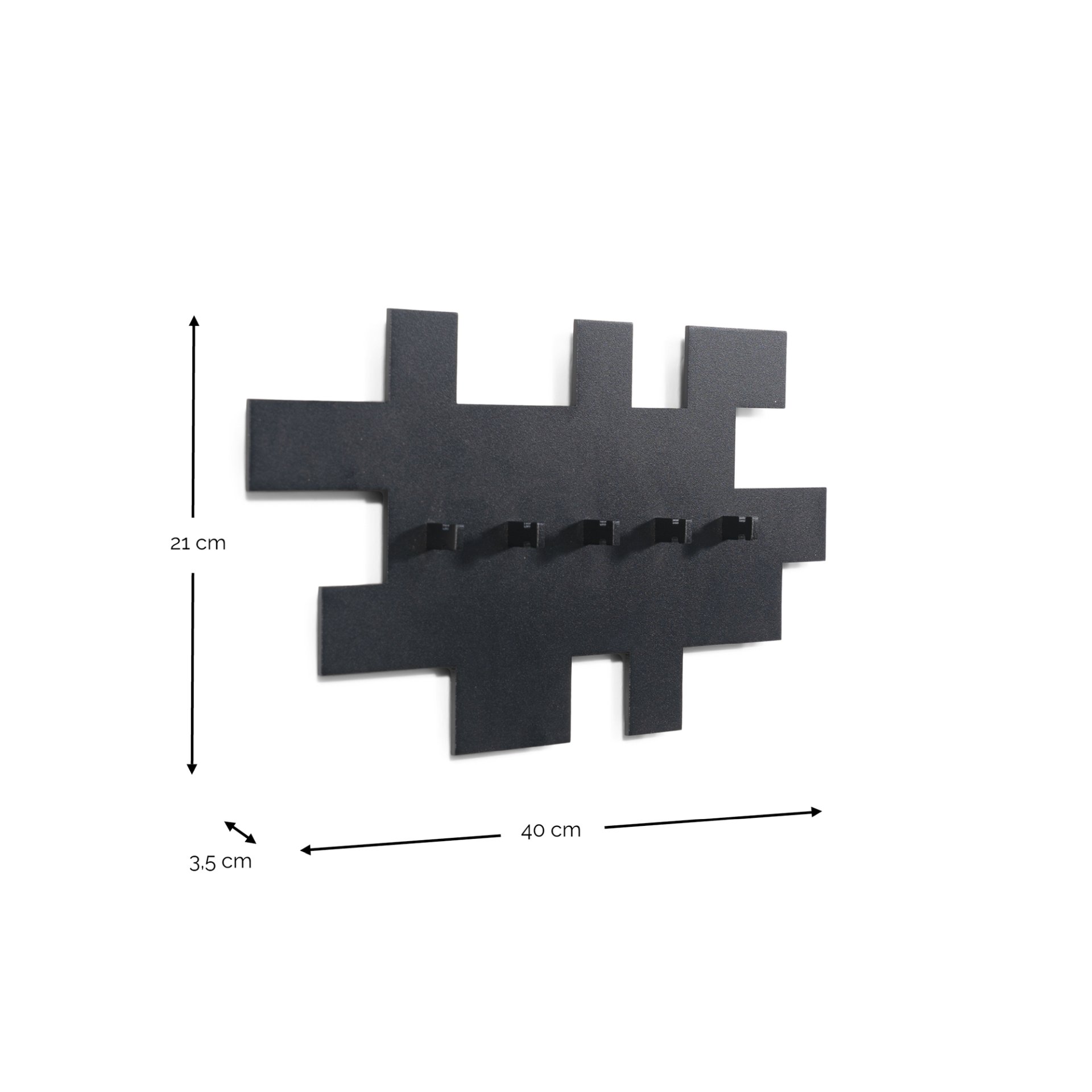 Spinder Design Garderobe Tetromino Schwarz