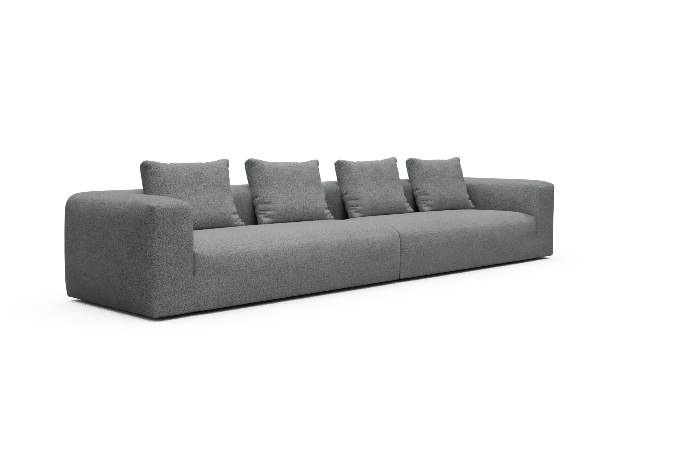 Sofa Modulares XXL Sofa Fred 5-Sitzer Aivi-Gravet-Grey