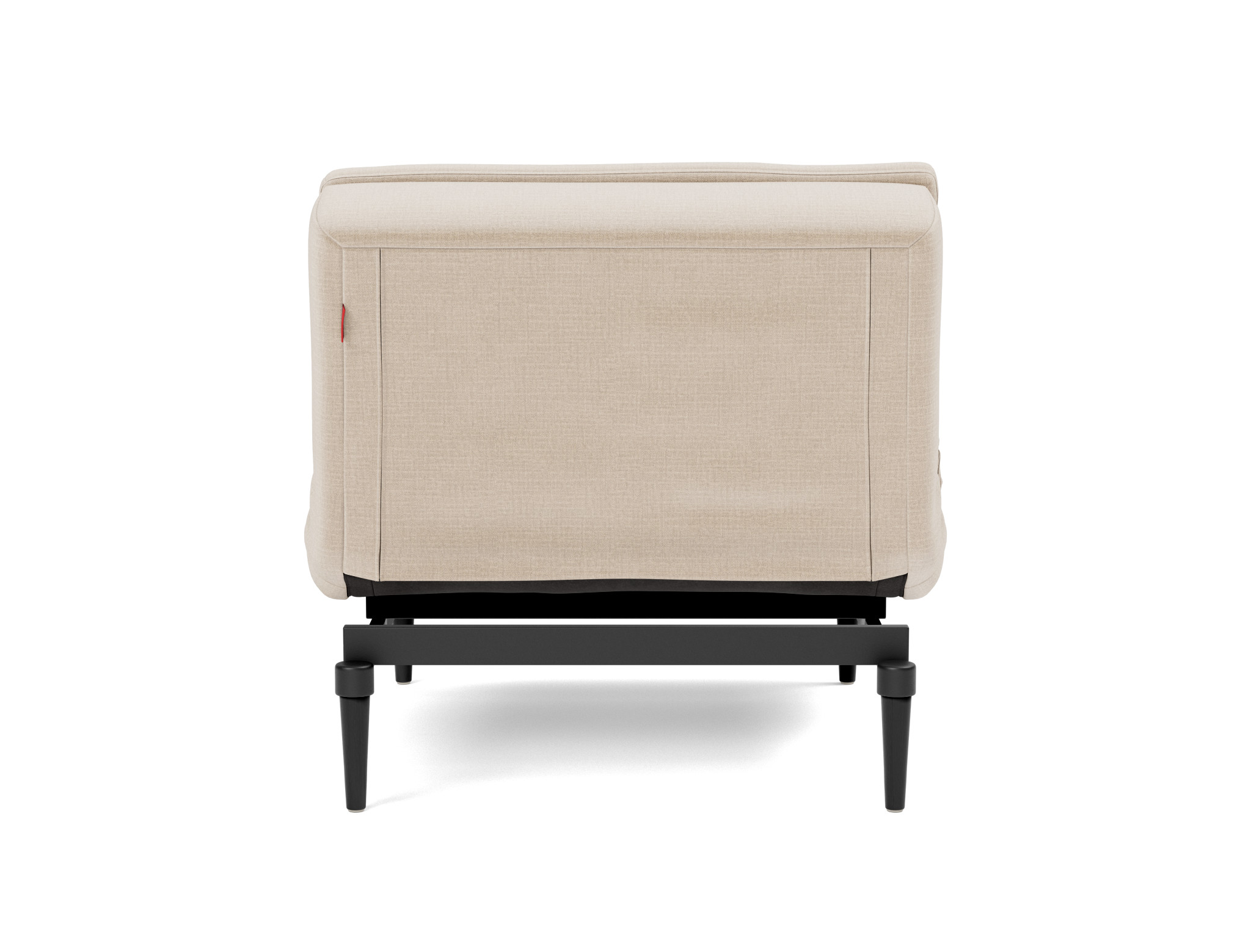 Sessel Dublexo Chenille Esina 410-Almond-Beige Beine Styletto Eiche schwarz