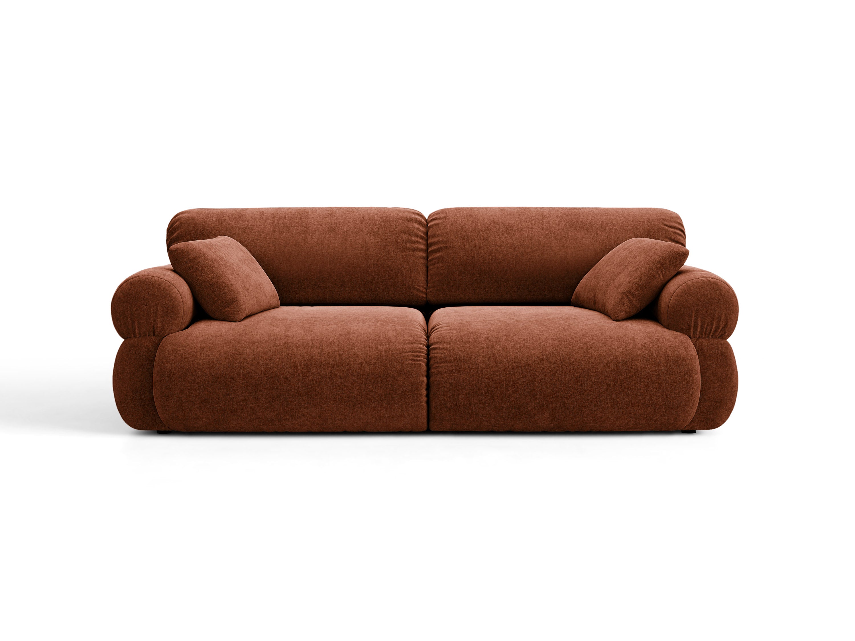 Micadoni Ophelia Sofa 3-Sitzer Strukturierter Stoff Liberty Ziegel
