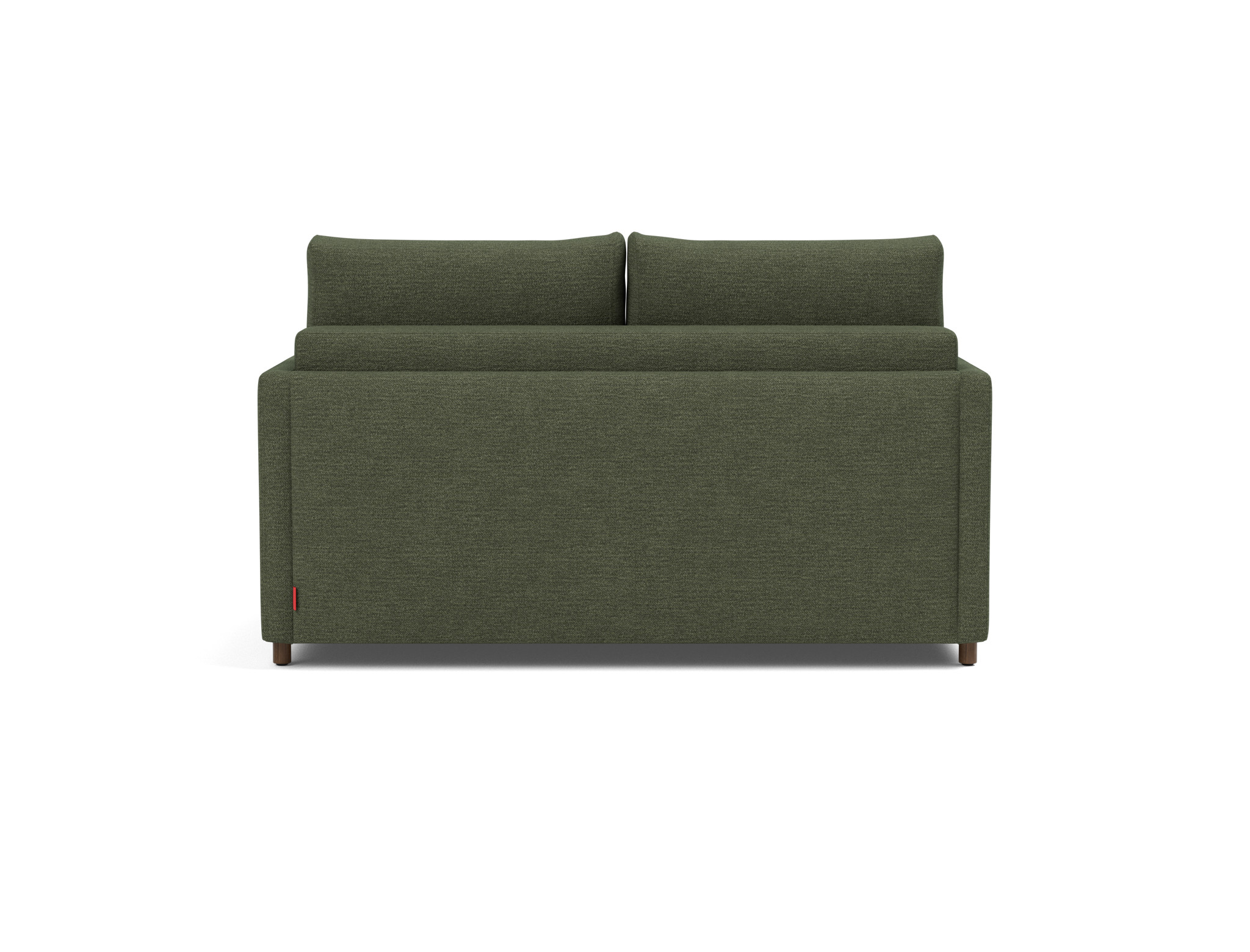 Schlafsofa Neah mit Slim-Armlehnen 140 Strukturierter Stoff Taura 353-Forest