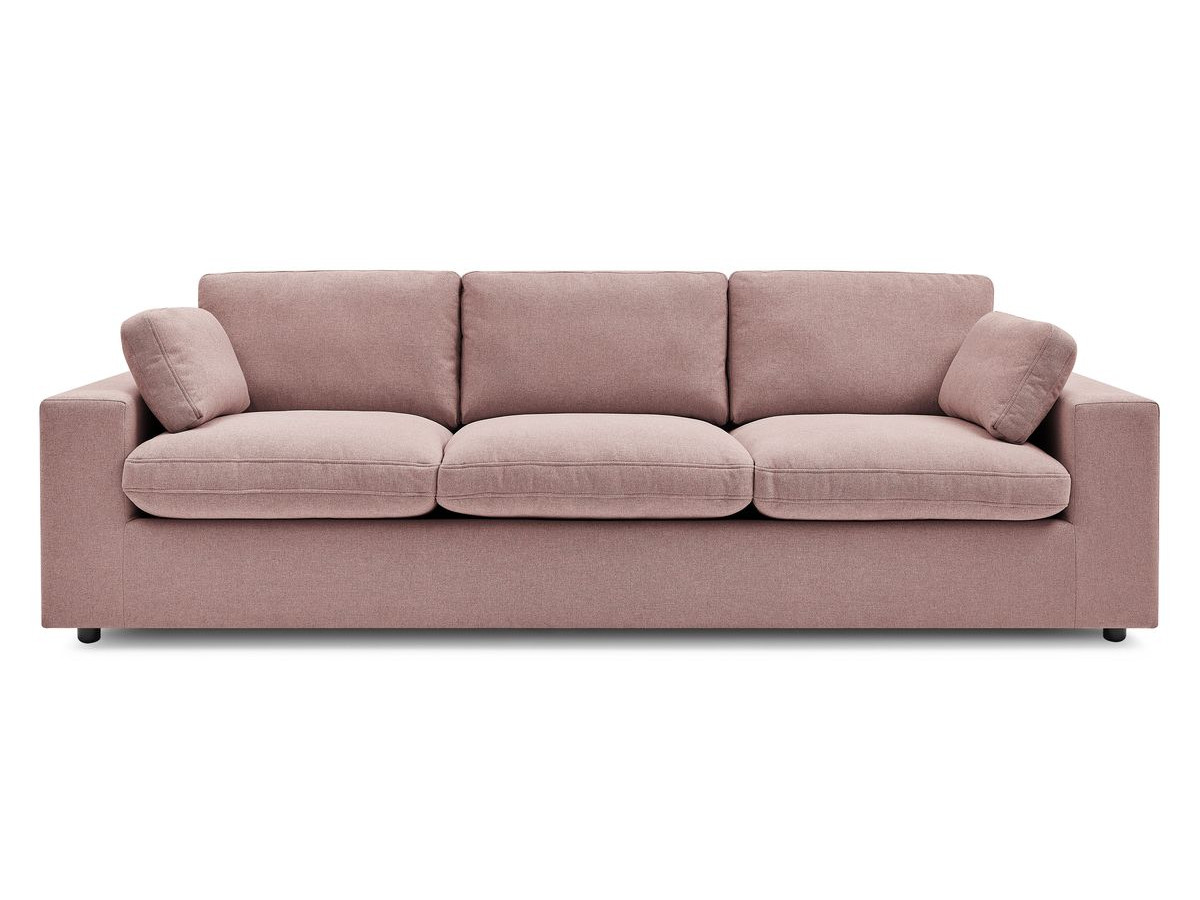Bobochic Belair Sofa 3-Sitzer 250 × 93 cm Stoff Rosa