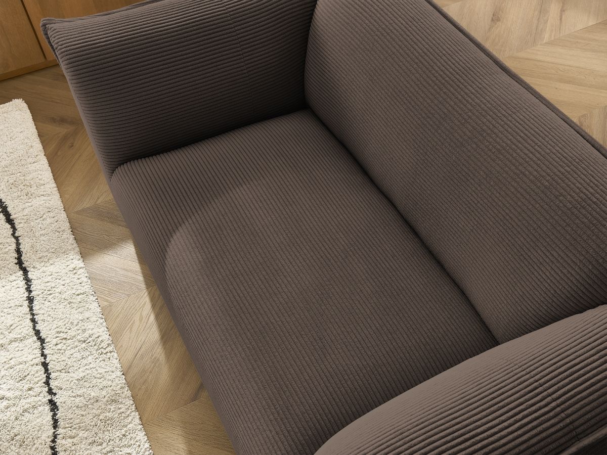 Bobochic Giorgia Sofa 2-Sitzer Cordsamt Braun
