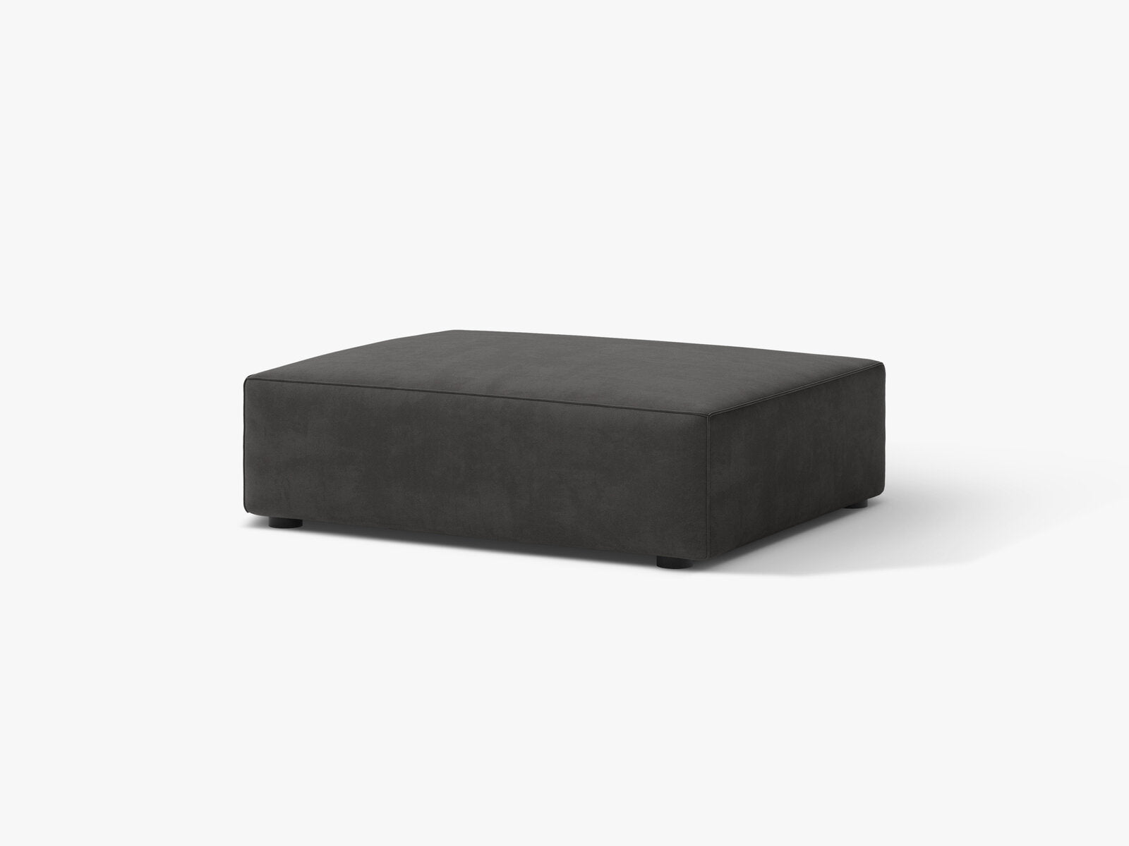 Micadoni Hocker Jodie 1-Sitzer Samt Bluvel Grau