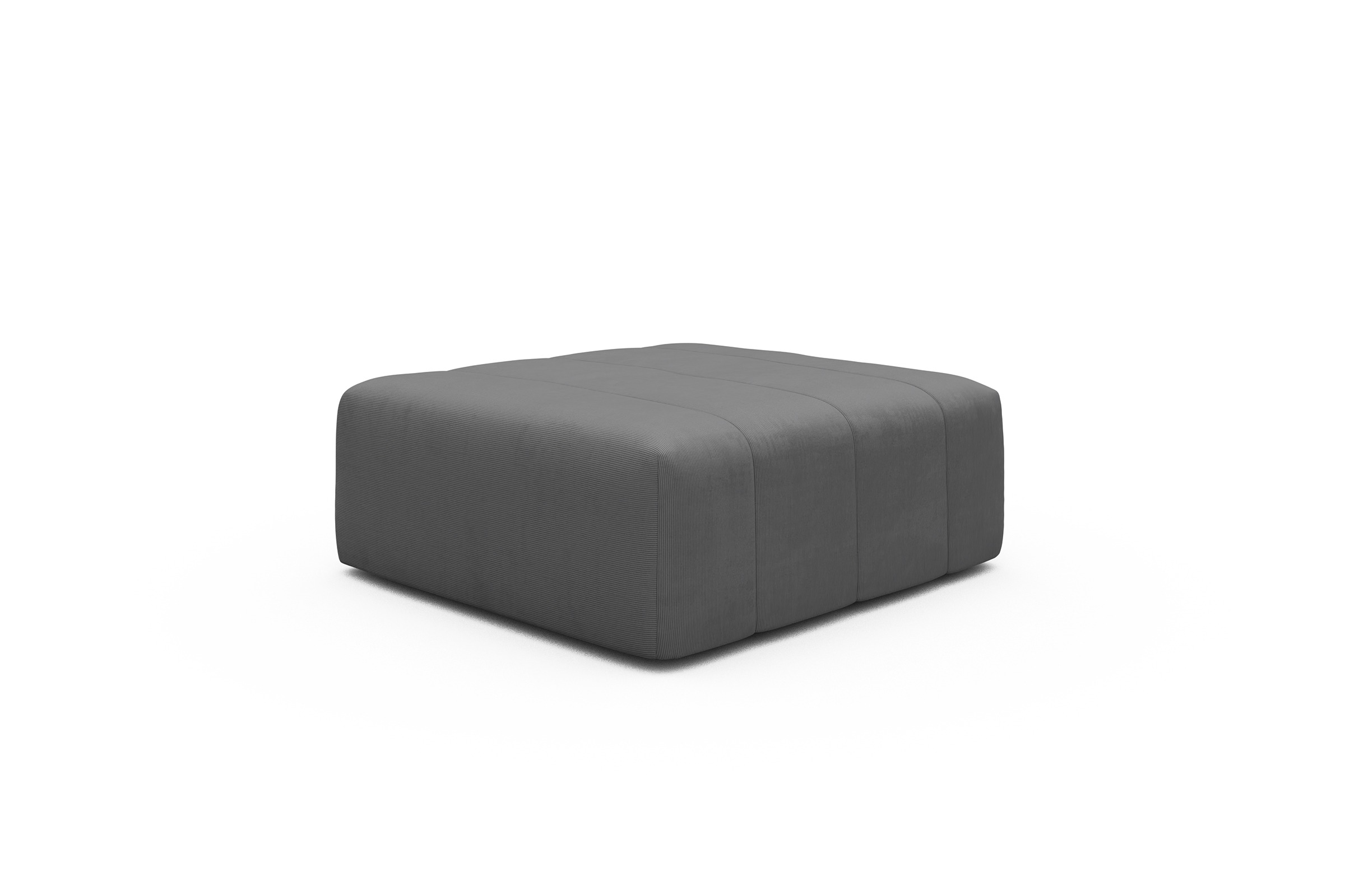 Sitzhocker Hugo Ottomane Cordufine-Grey