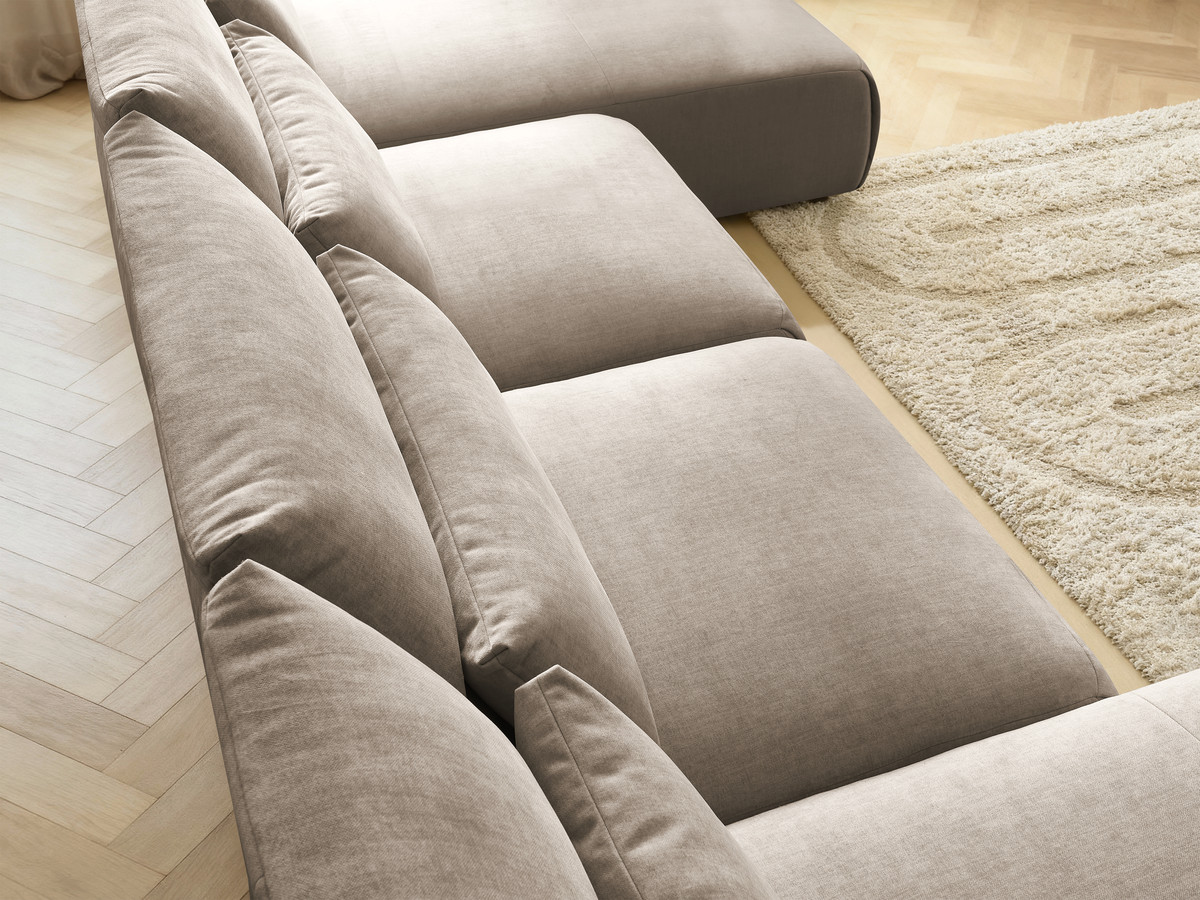 Bobochic Jana Wohnlandschaft Samt Taupe