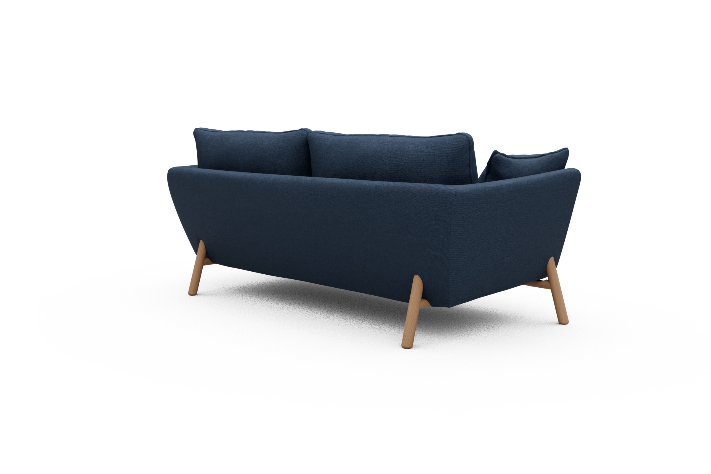 Sofa Emil 2-Sitzer Beinfarbe Eiche Natur Weda-Blue