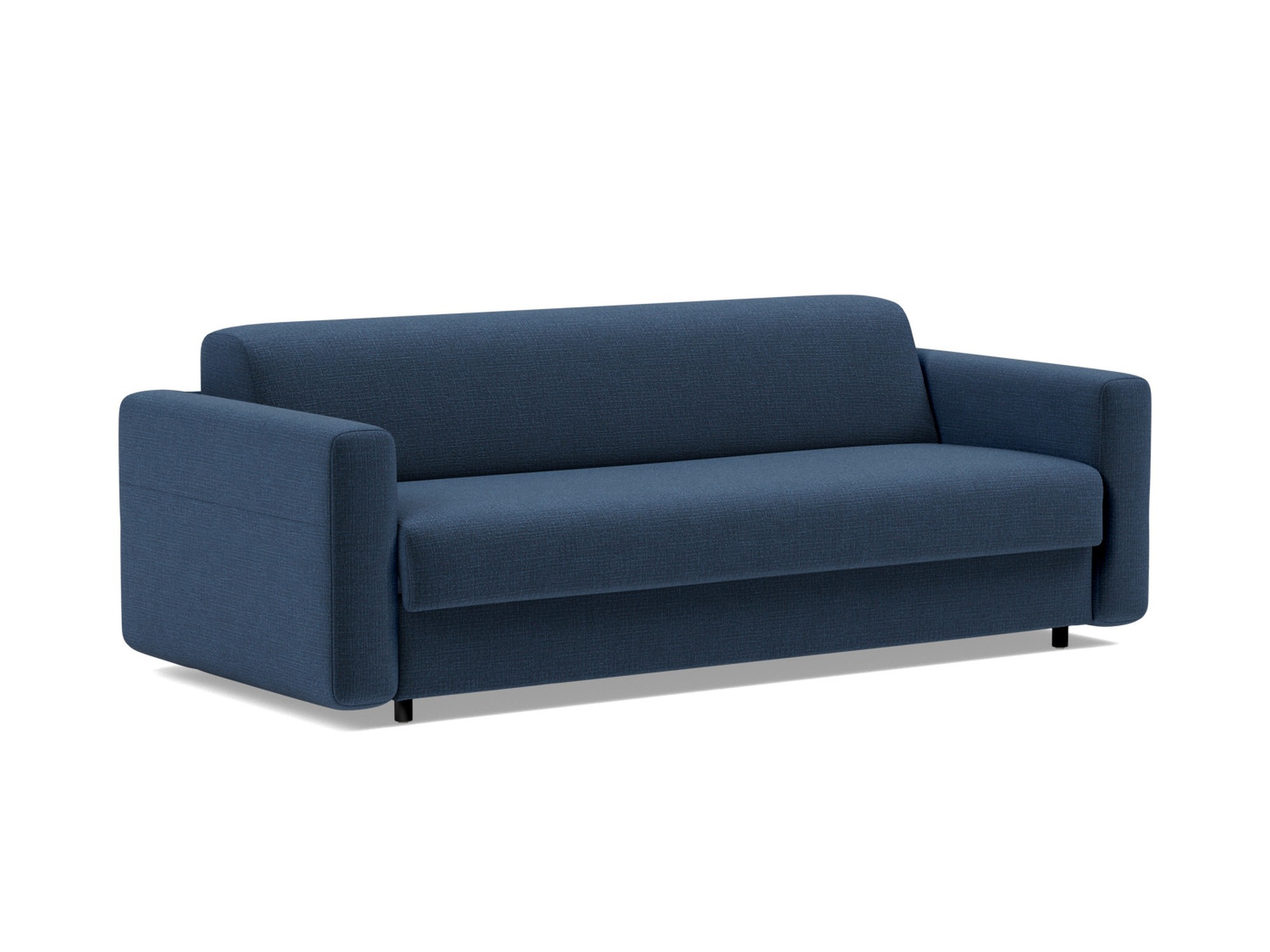 Schlafsofa Killian mit Memory-Matratze 160 Chenille Esina 414-Indigo-Blue