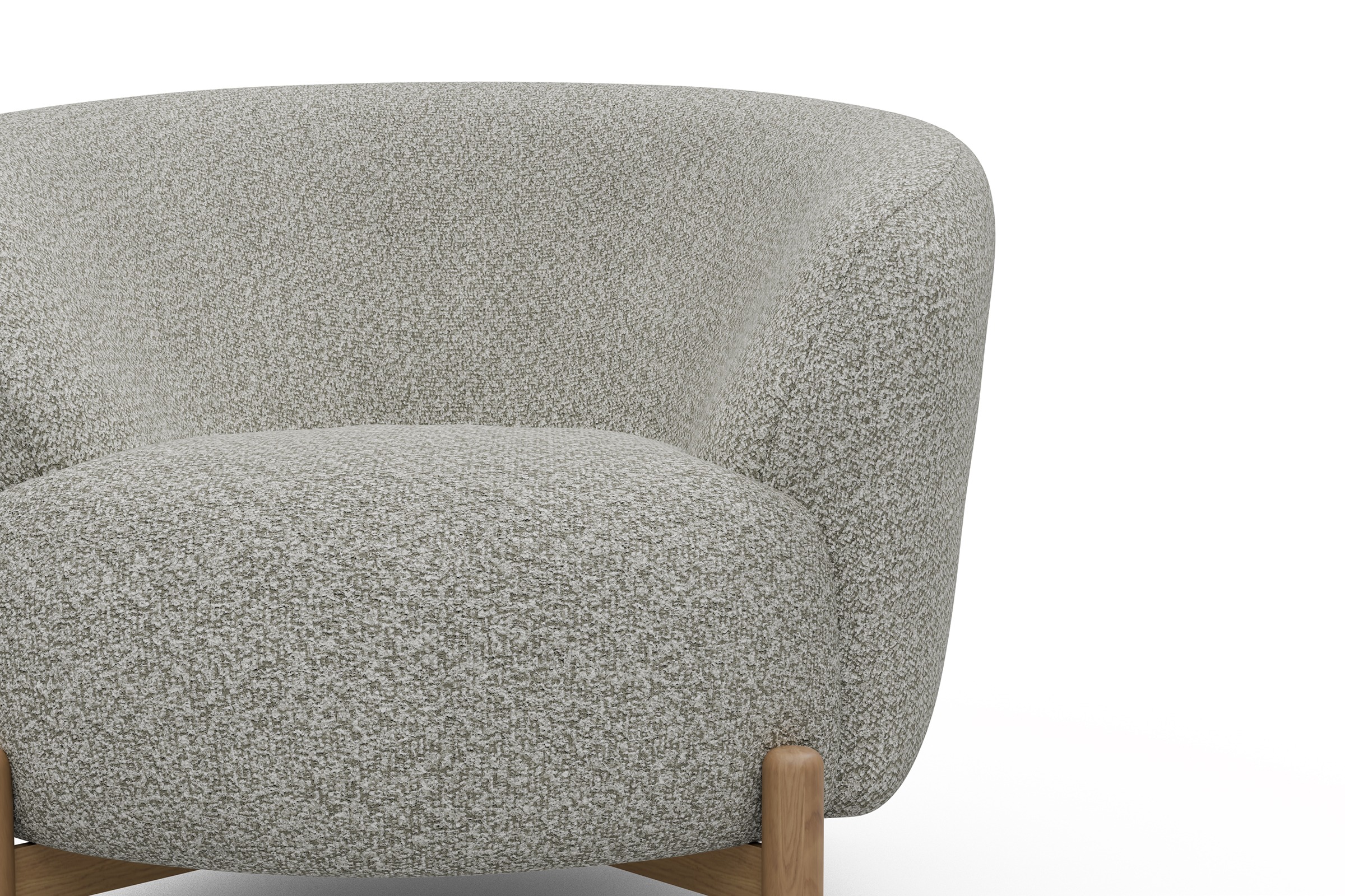 Sessel Ronda Holzbeine Eiche Natur Vanora-Warm-Sand