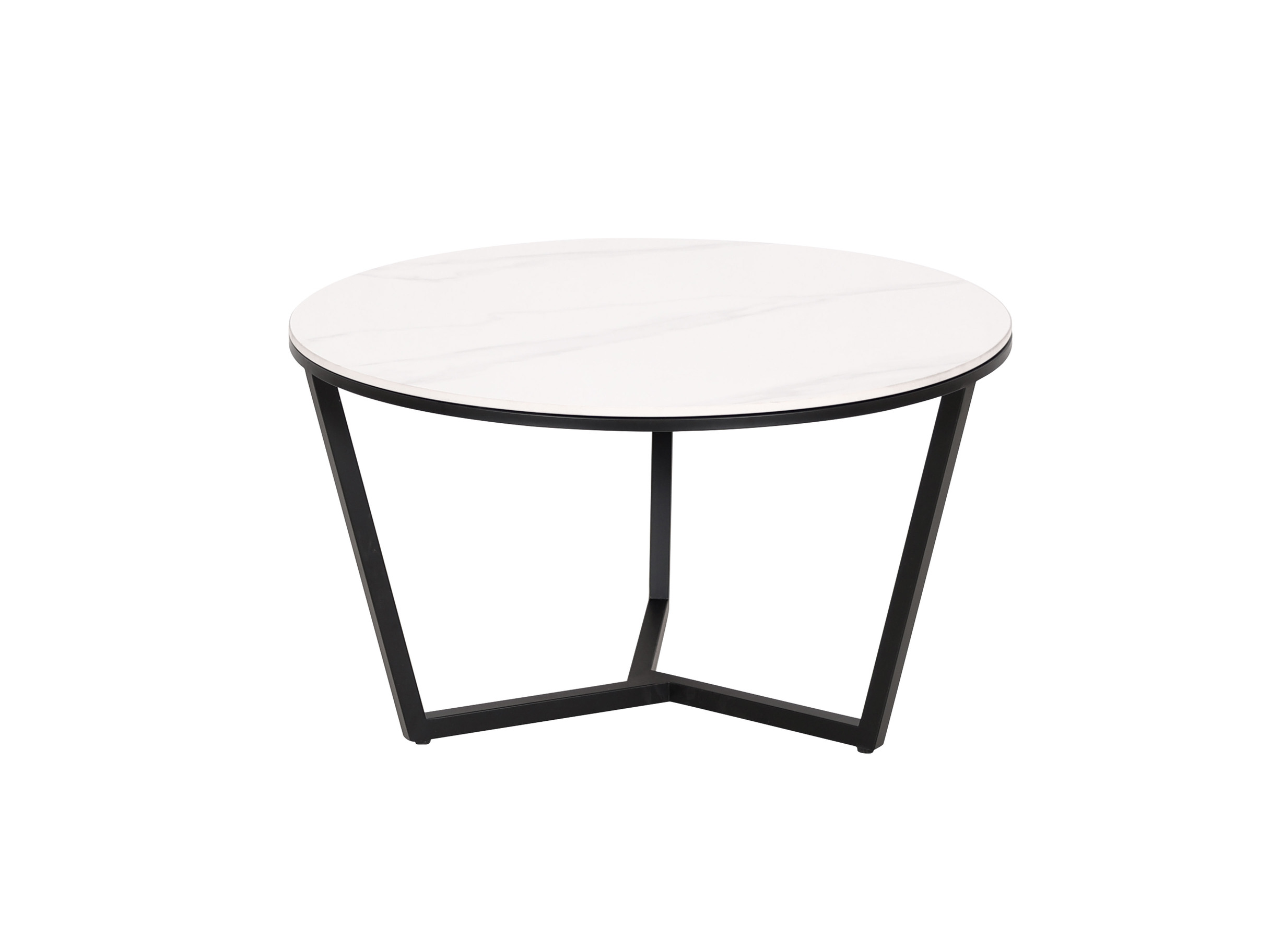 Livin Hill Couchtisch Set Modig Schwarze Beine, schwarz/weiße Tischplatte M66