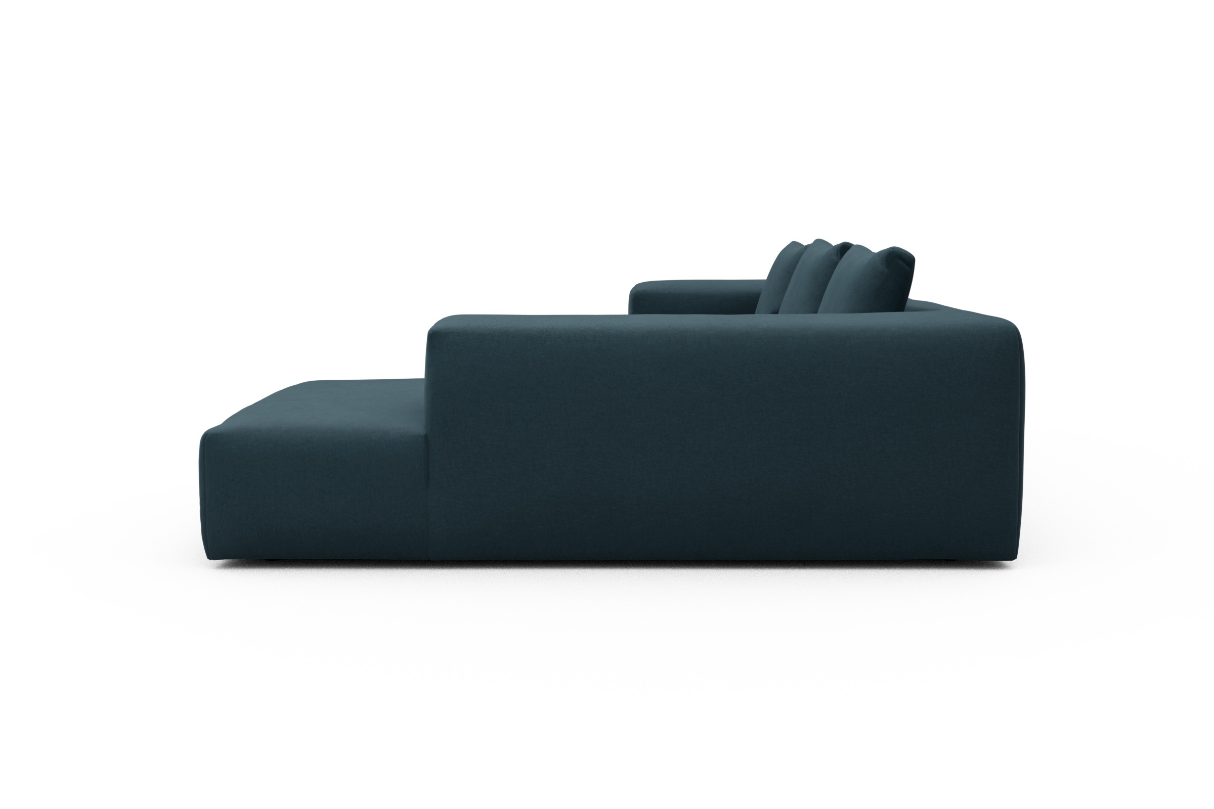 Ecksofa Fred Relax-Ecke rechts mit 2,5-Sitzer Satya-Indigo