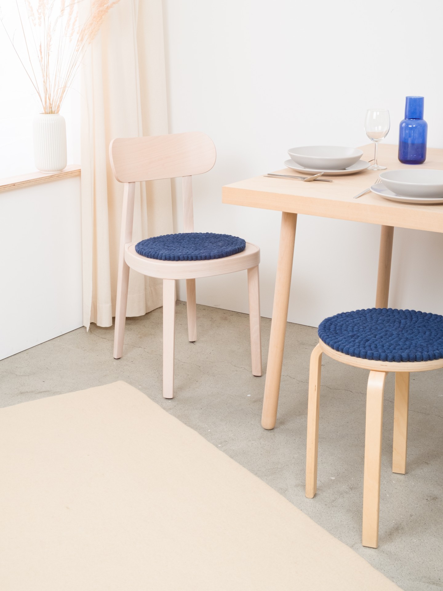 myfelt Alva - Filzkugel Sitzauflage rund