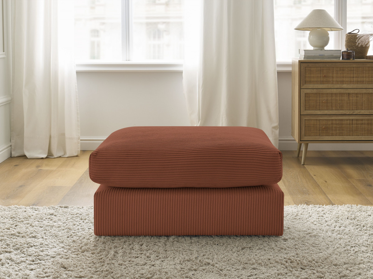 Bobochic Paris Pouf Cordsamt Orange