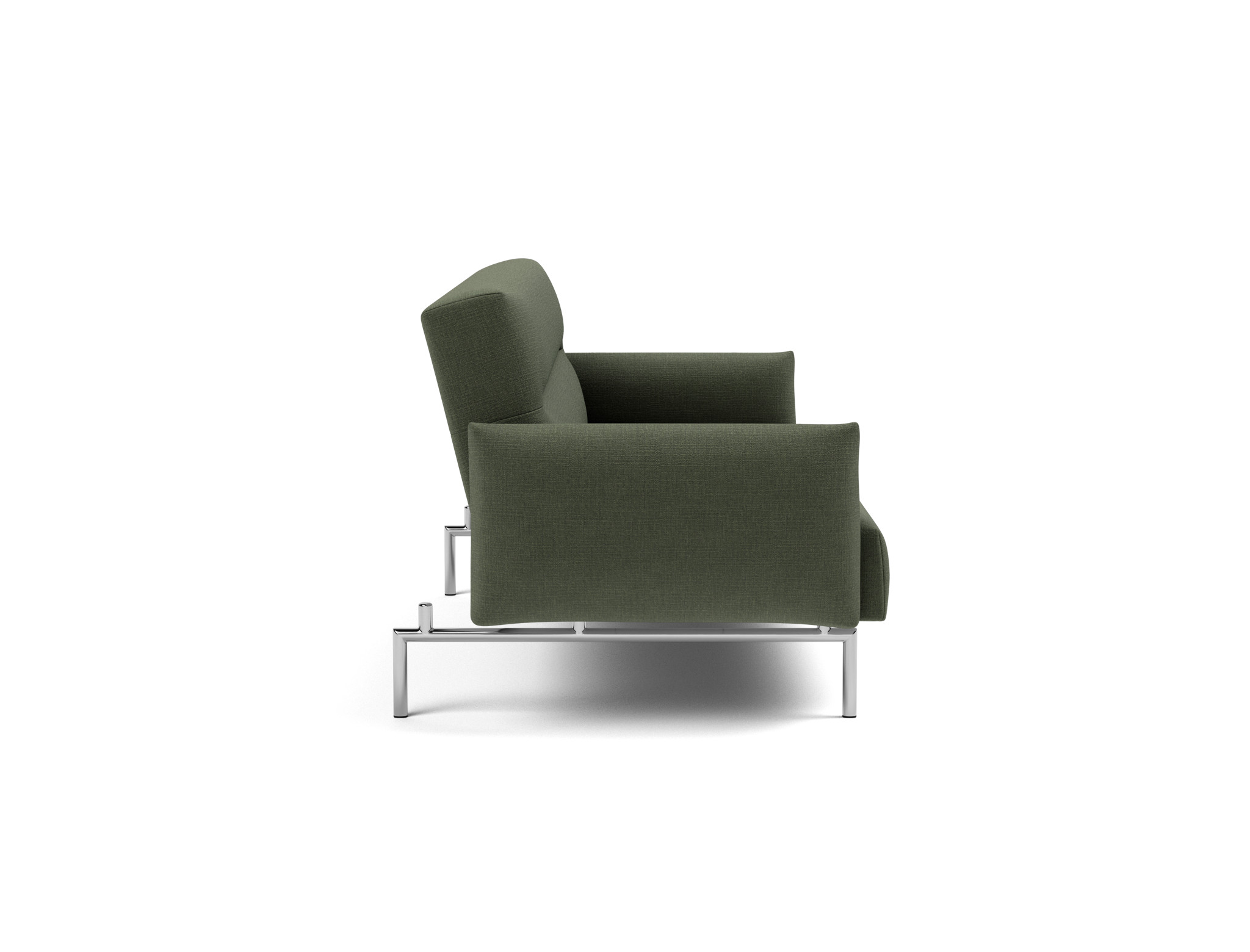 Schlafsofa Jillis mit Armlehnen Chenille Esina 413-Olive-Green