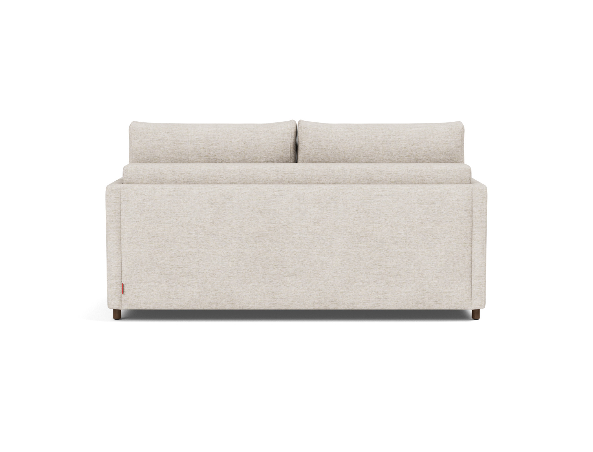 Schlafsofa Neah mit Slim-Armlehnen 160 Chenille Yuveno 470-Natural