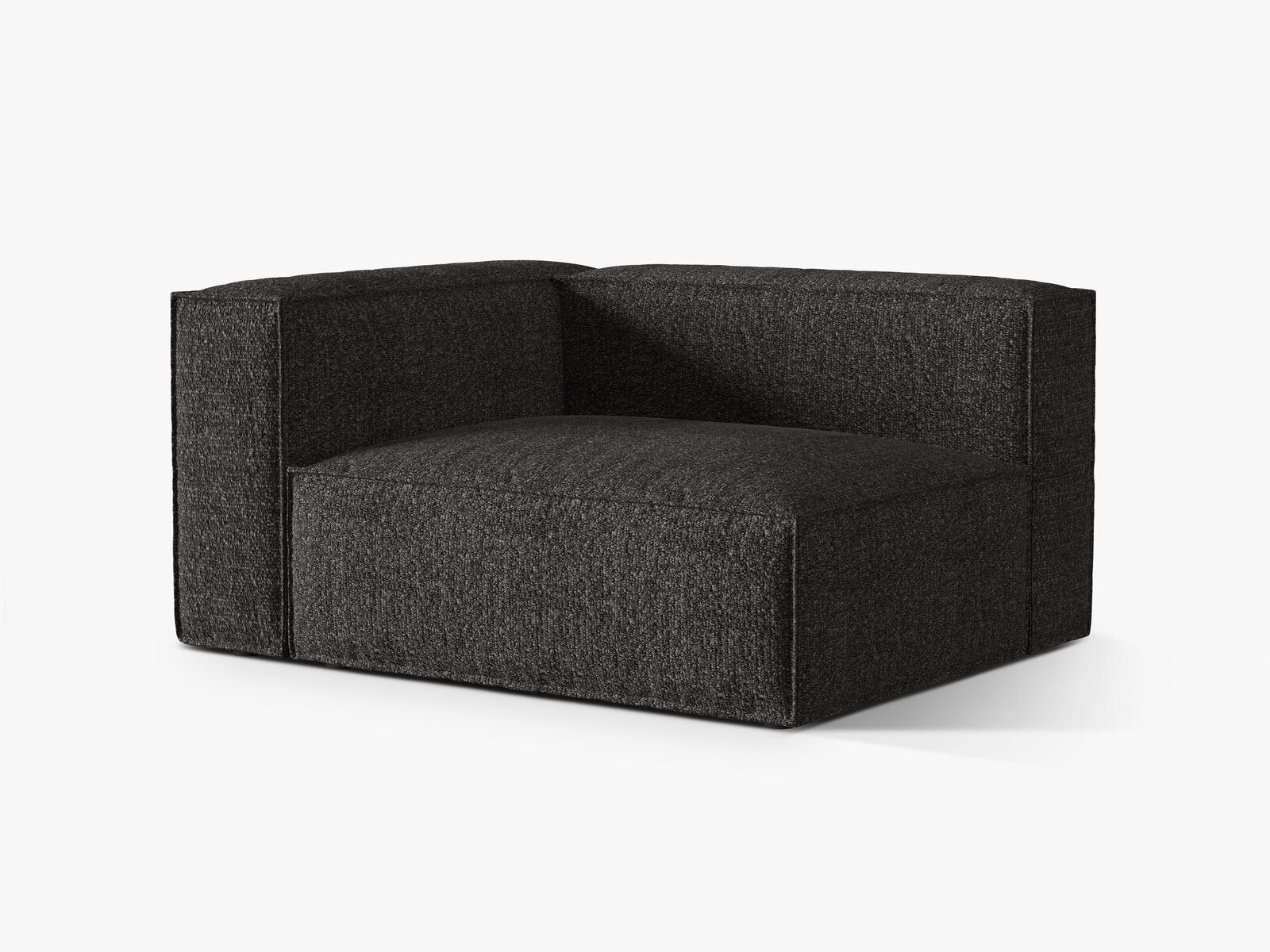 Micadoni Eckmodul Nuria 2-Sitzer Links Boucle Anthrazit