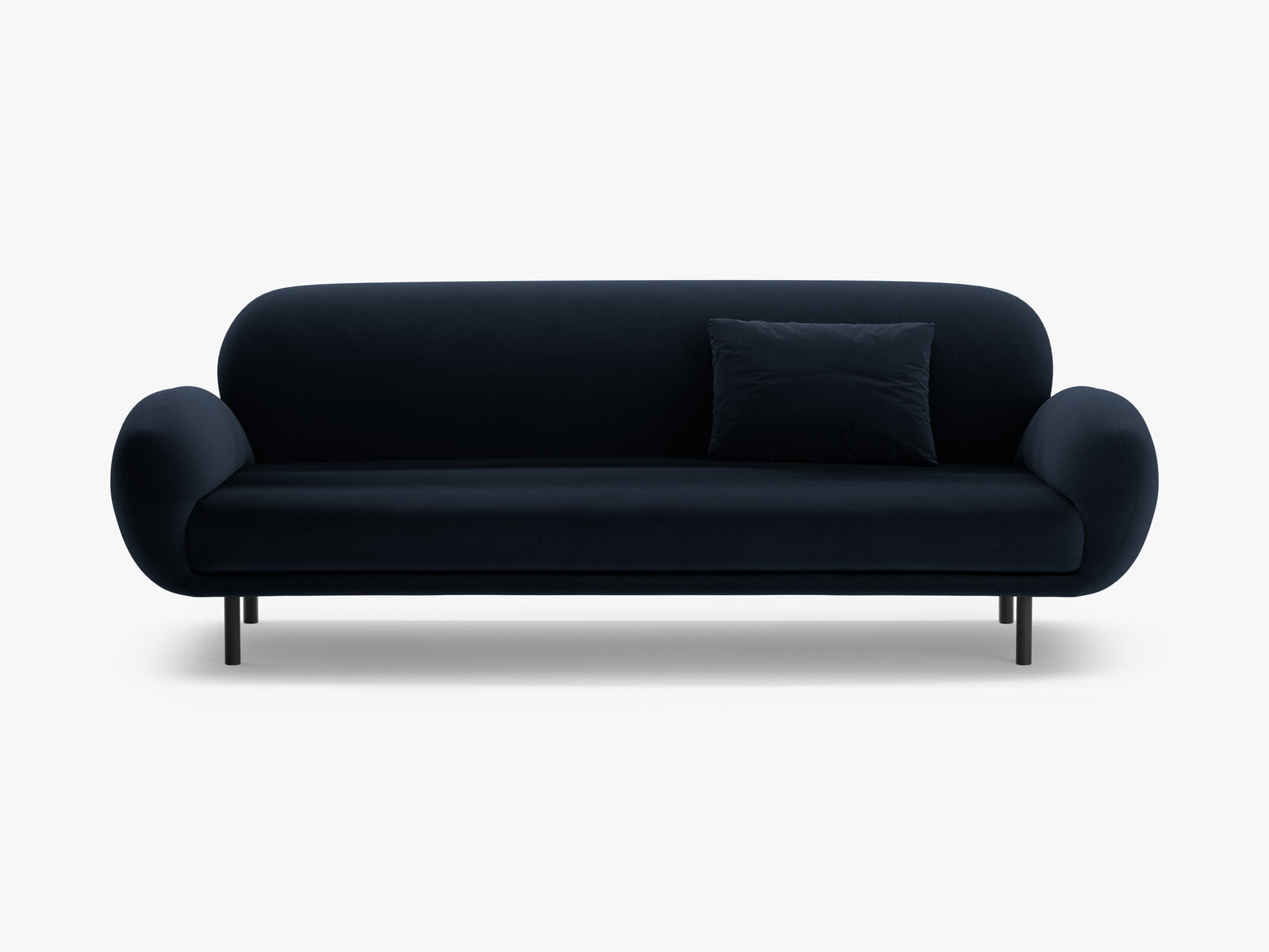 Micadoni Sofa Poppy 3-Sitzer Samt Casino Königsblau