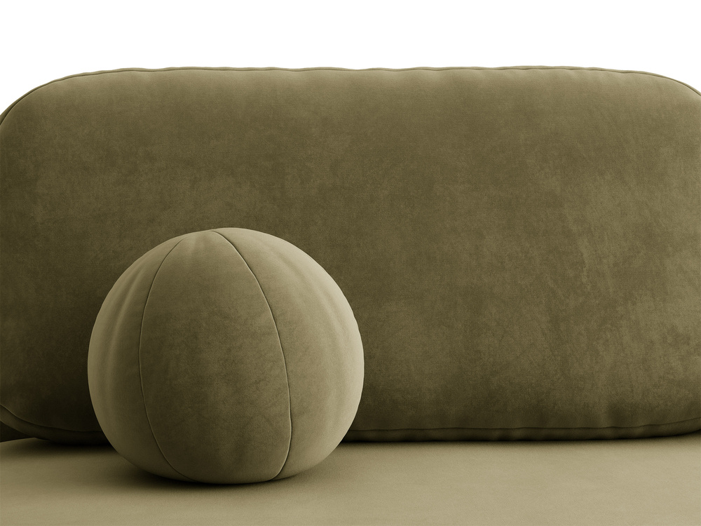 Cosmopolitan Design Schlafsofa Sophia 3-Sitzer mit Bettkasten Samt Salvador Grün