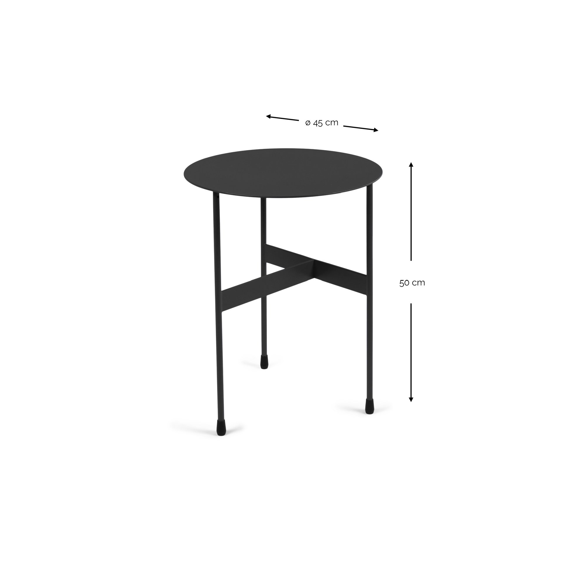 Spinder Design Beistelltisch Mira High Schwarz