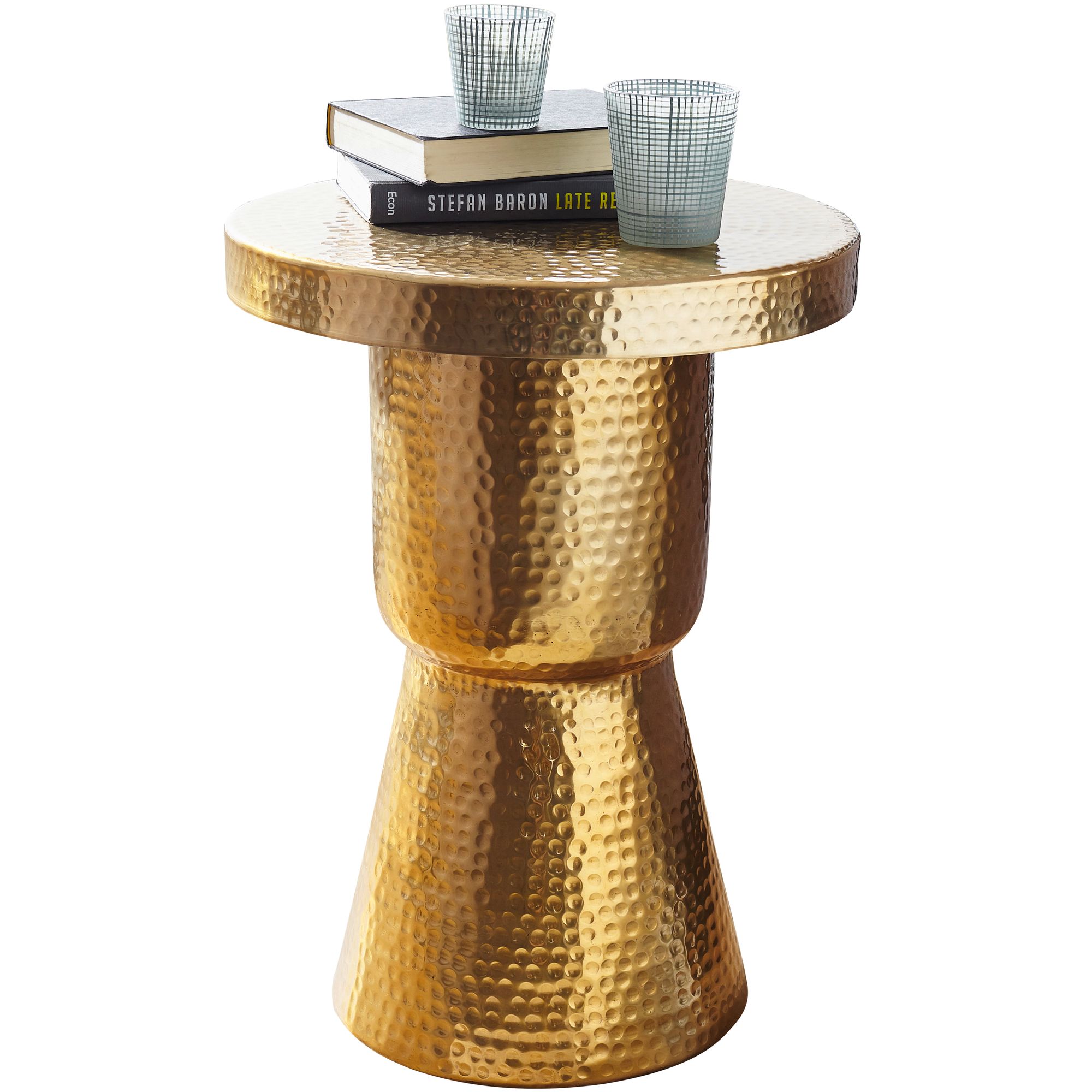 Beistelltisch Aakirkeby Aluminium Gold Ø 43 cm