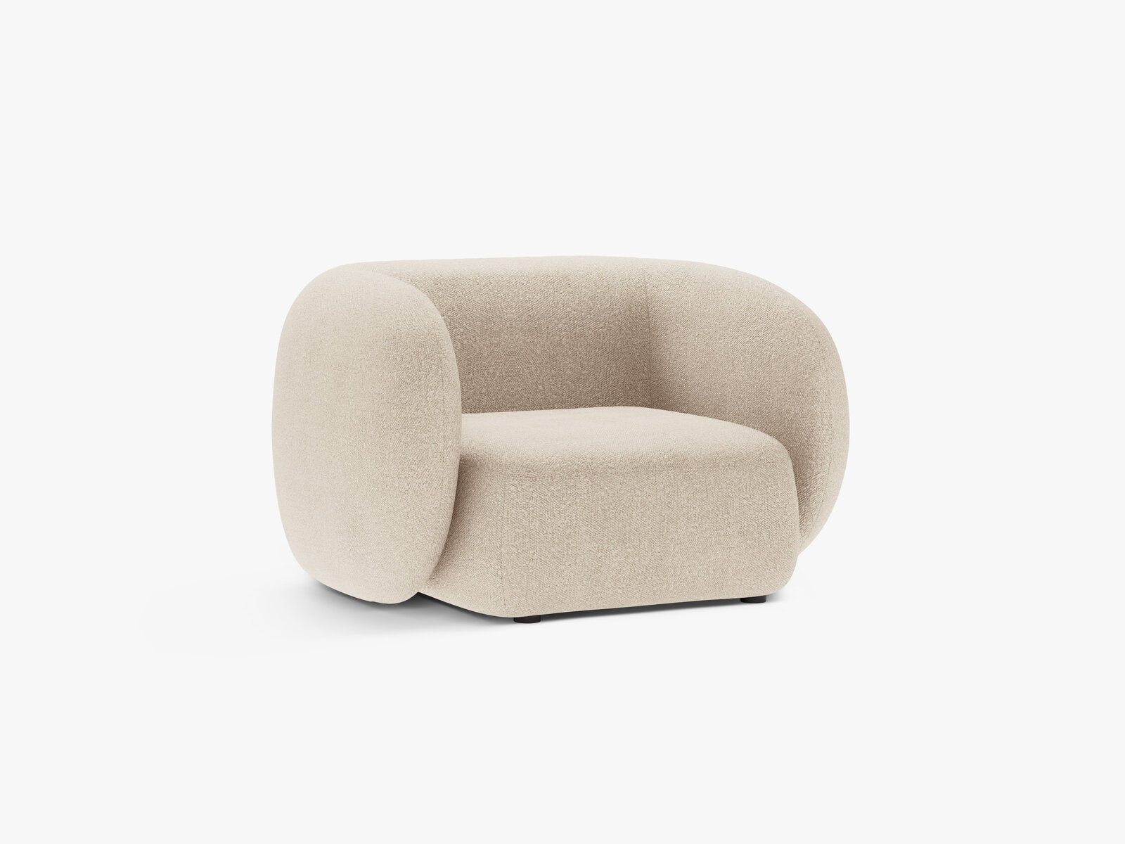 Micadoni Sessel Kate 1-Sitzer Boucle Beige