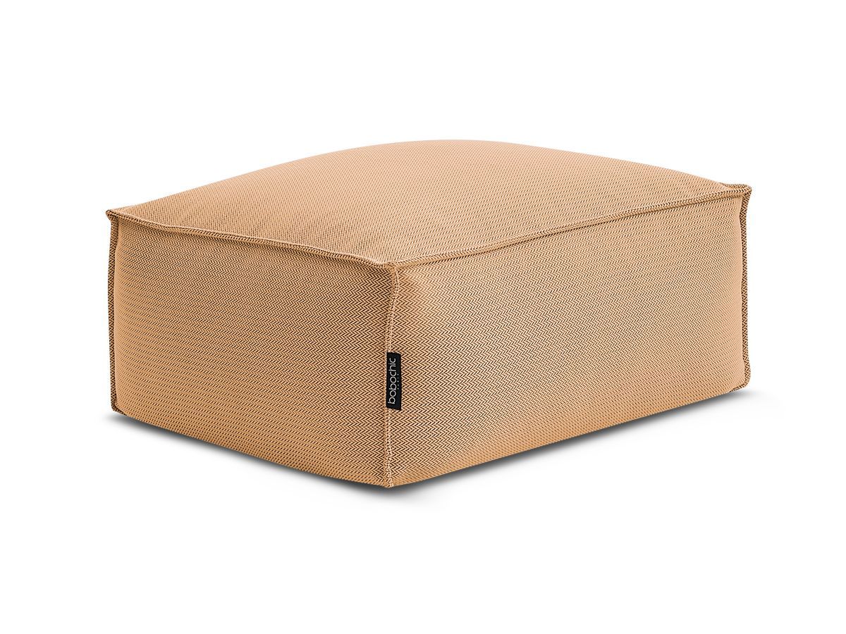 Bobochic Biarritz Pouf Melange-Stoff Orange