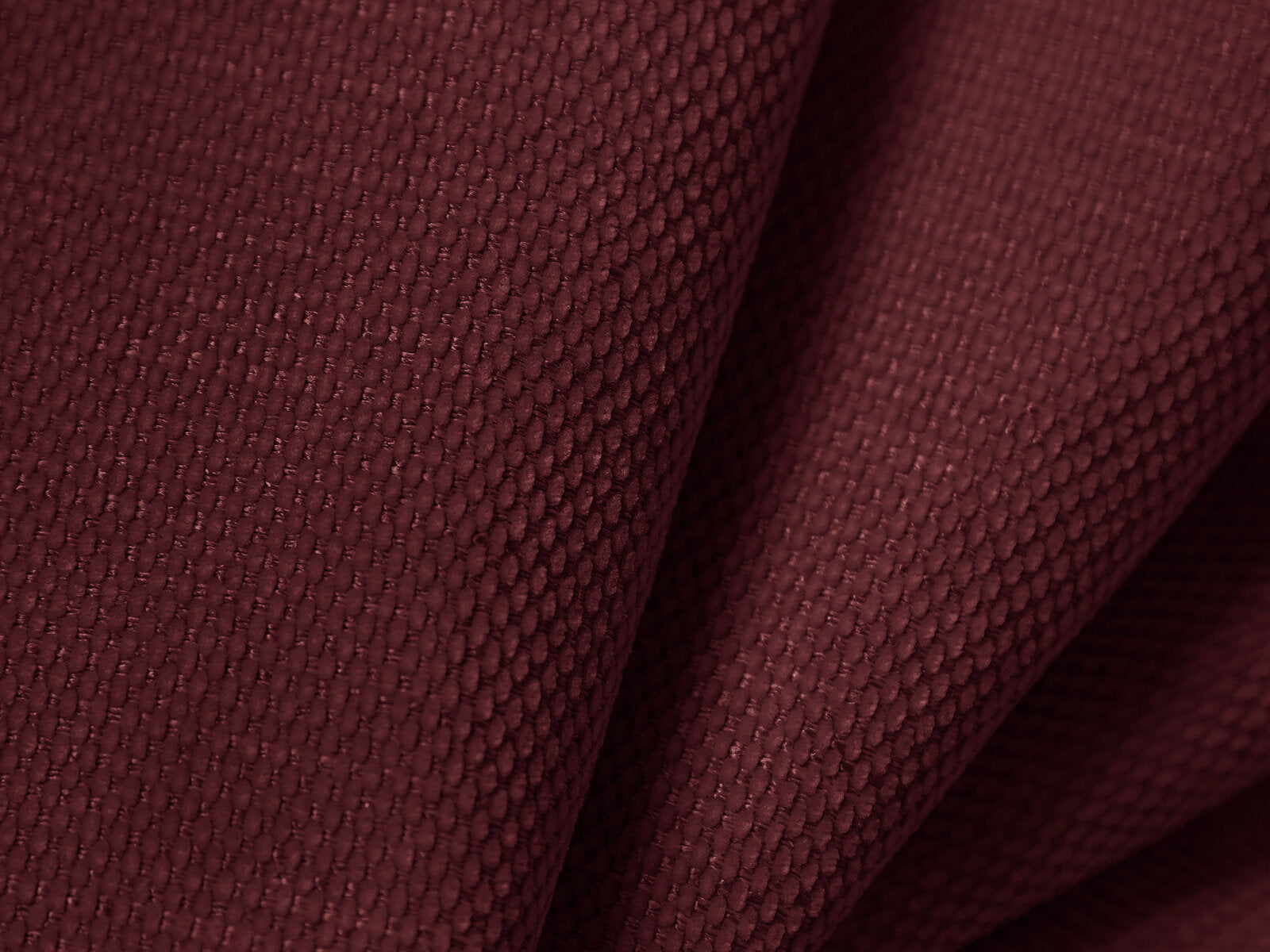 Micadoni Sofa Molino 3-Sitzer Strukturierter Stoff Rebel Bordeaux
