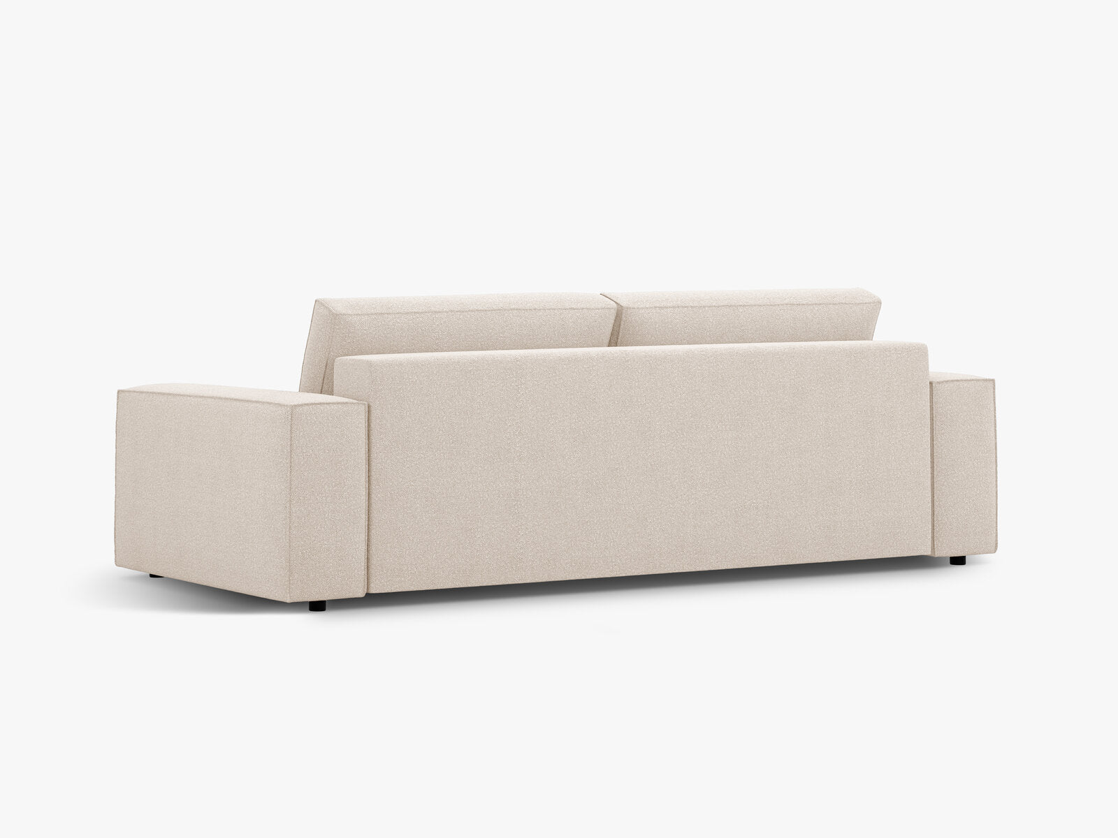 Micadoni Schlafsofa Jodie 3-Sitzer Boucle Beige