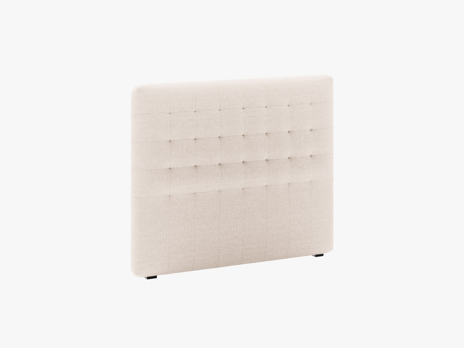 Micadoni Nova Samtiger Kopfteil 120 cm (H 95 cm) Strukturierter Stoff Liberty Beige 120x95