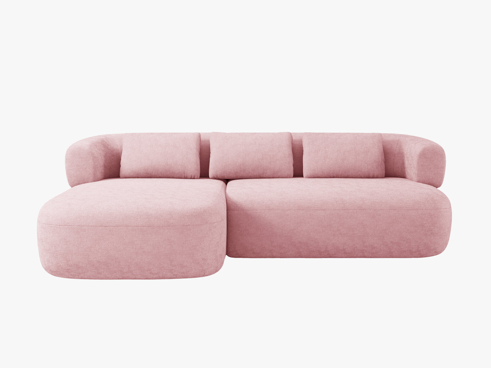 Micadoni 5-Sitzer Ecksofa Jenny Links Chenille Perfect Harmony Rosa