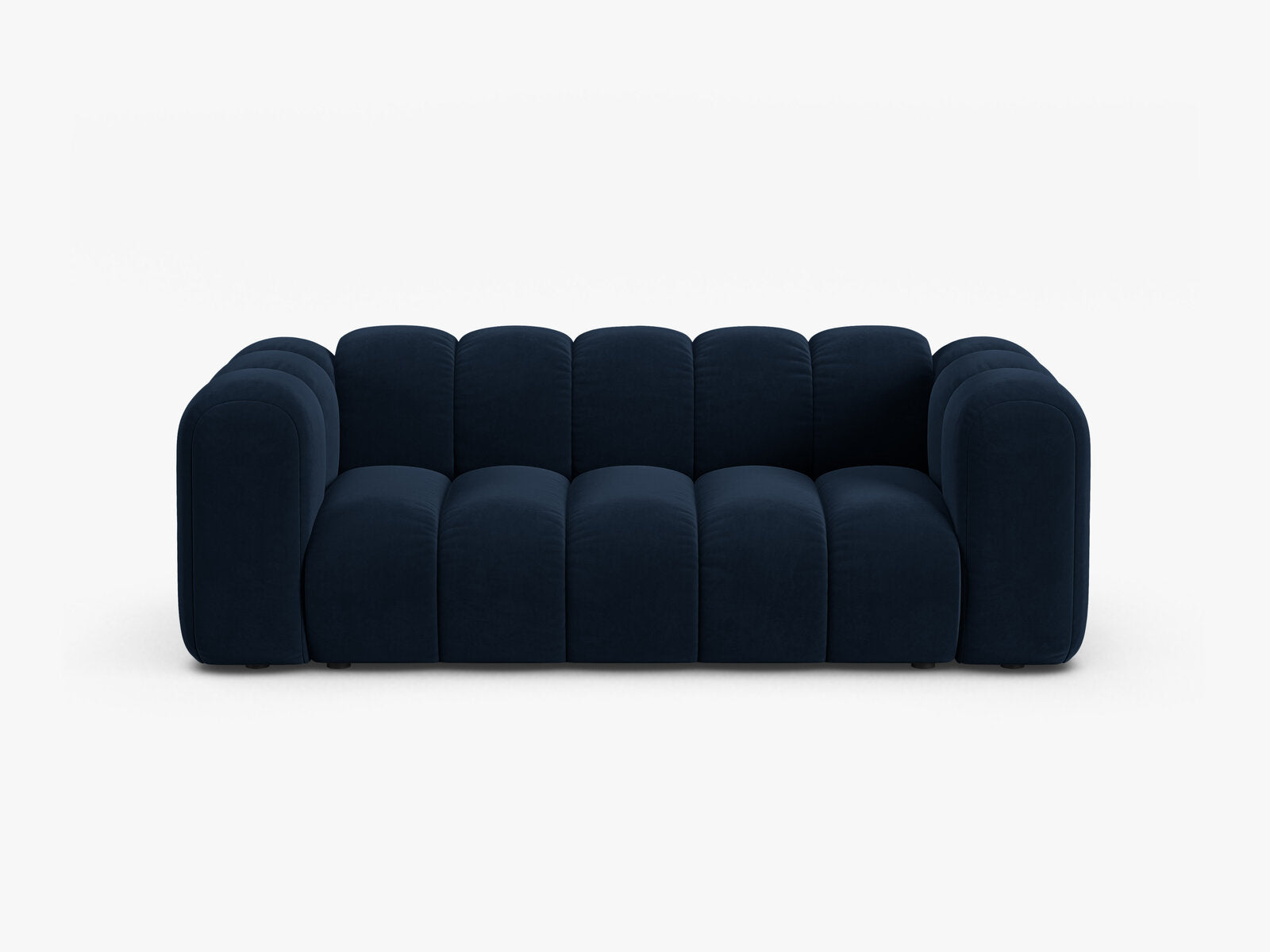 Micadoni Sofa Lupine 2-Sitzer Samt Salvador Königsblau