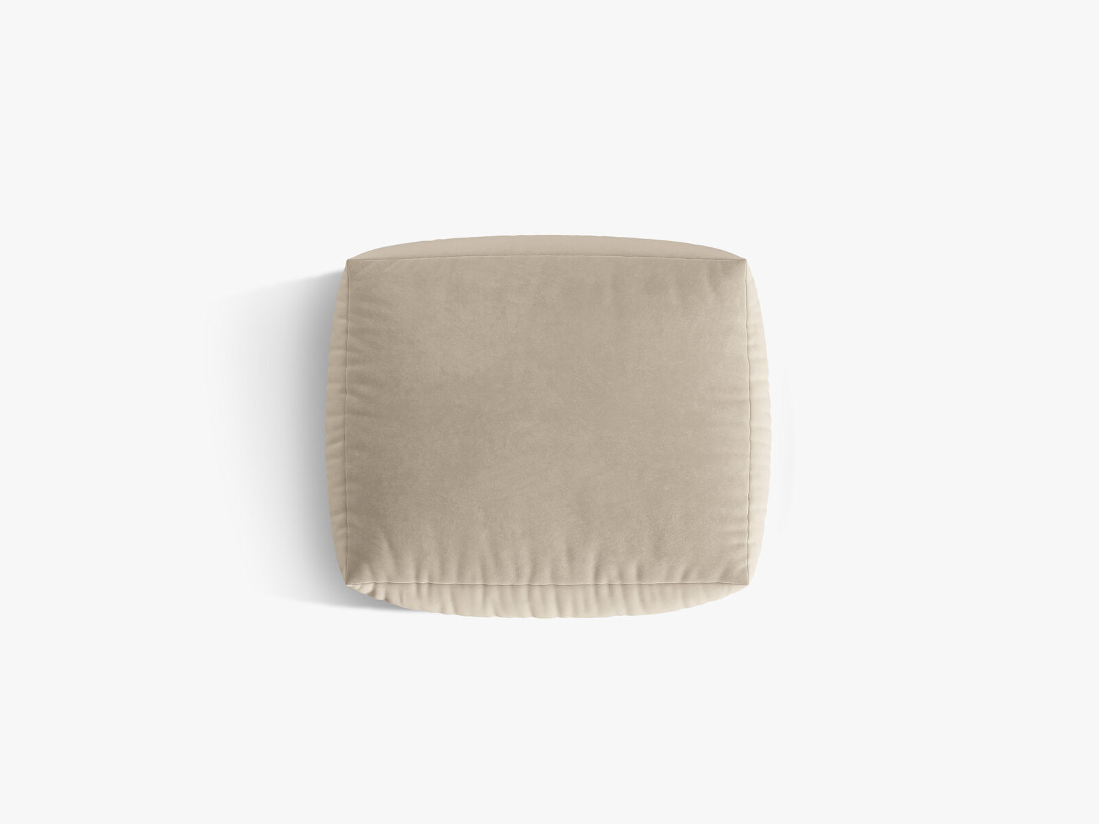 Micadoni Hocker Chris 1-Sitzer Samt Ecru