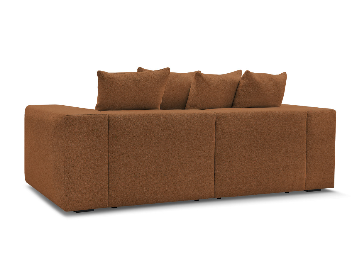 Bobochic Voltaire Sofa 3-Sitzer 248 × 100 cm Melange-Stoff Orange