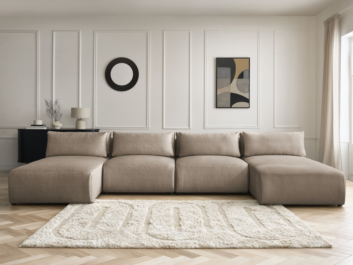 Bobochic Jana Wohnlandschaft Samt Taupe