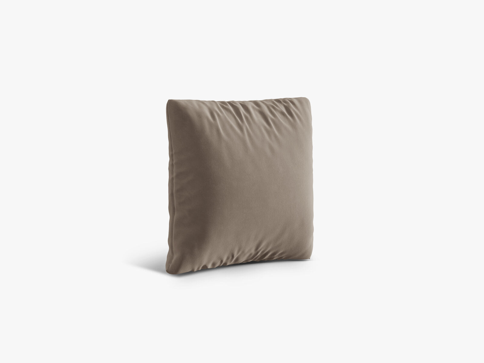 Micadoni Kissen Nuria Samt Warmes Grau 40x40x13
