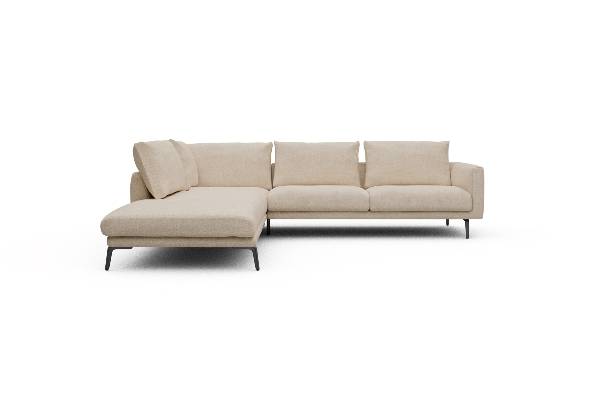 Skandi Home Ecksofa Karl Relax-Ecke links mit 2,5-Sitzer Casone-Natural-Beige moebelfaktor