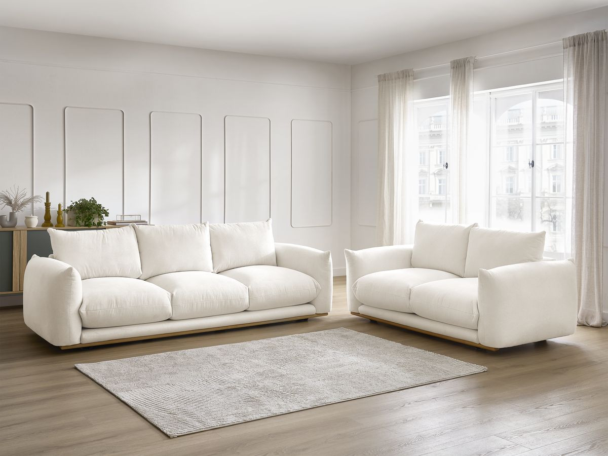 Bobochic Ernest Sofa 5-Sitzer Stoff Beige