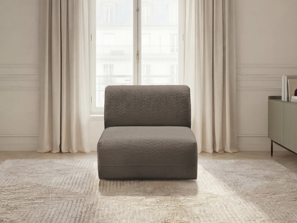 Bobochic Anda Sofamodul 1-Sitzer 84 × 103 cm Chenille Taupe