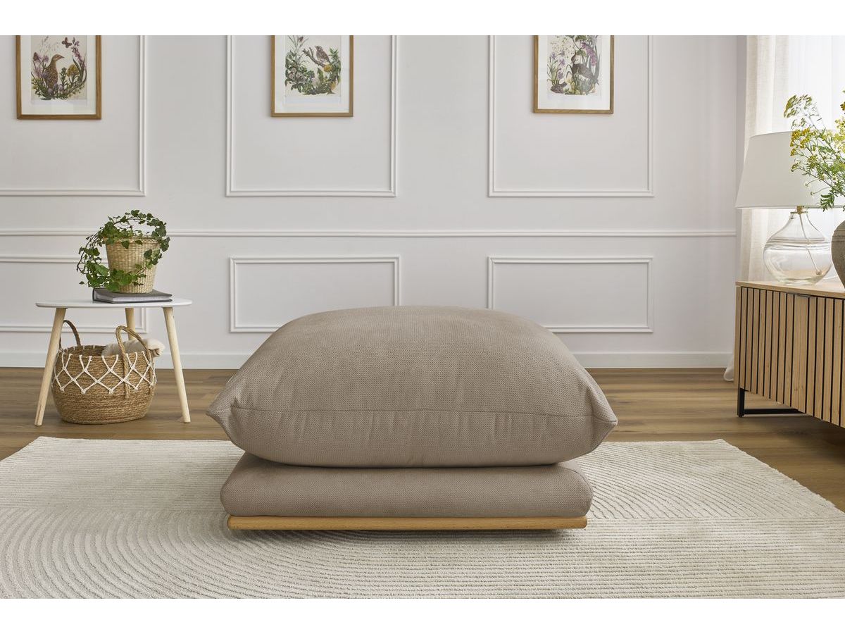 Bobochic Ernest Pouf Stoff Taupe