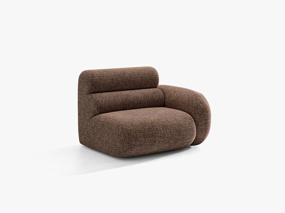 Micadoni Neo Sofamodul Rechts Chenille SILENCIO Braun