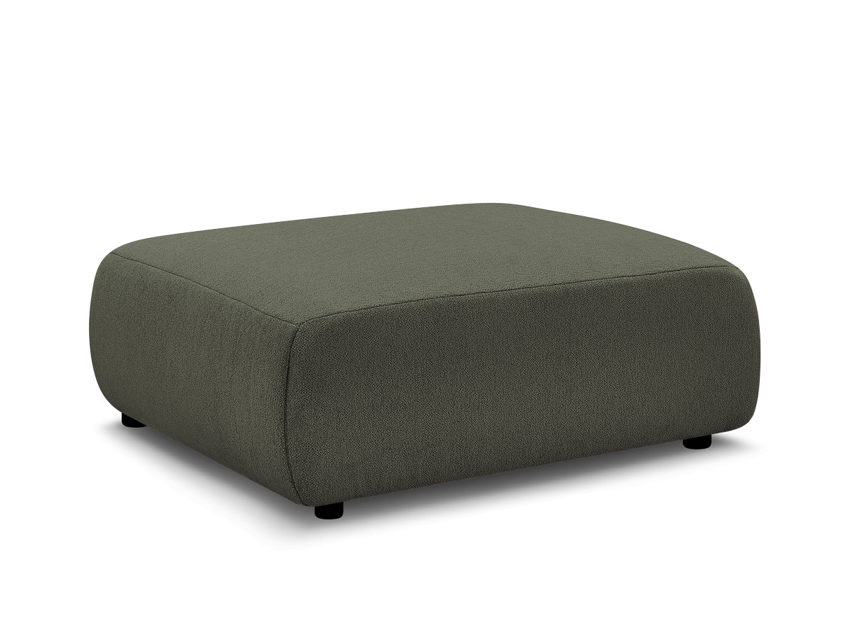 Bobochic Jana Pouf 94 × 114 cm Melange-Stoff Grün